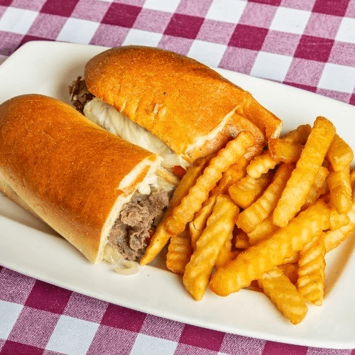 Chicken Philly Sub & Fries