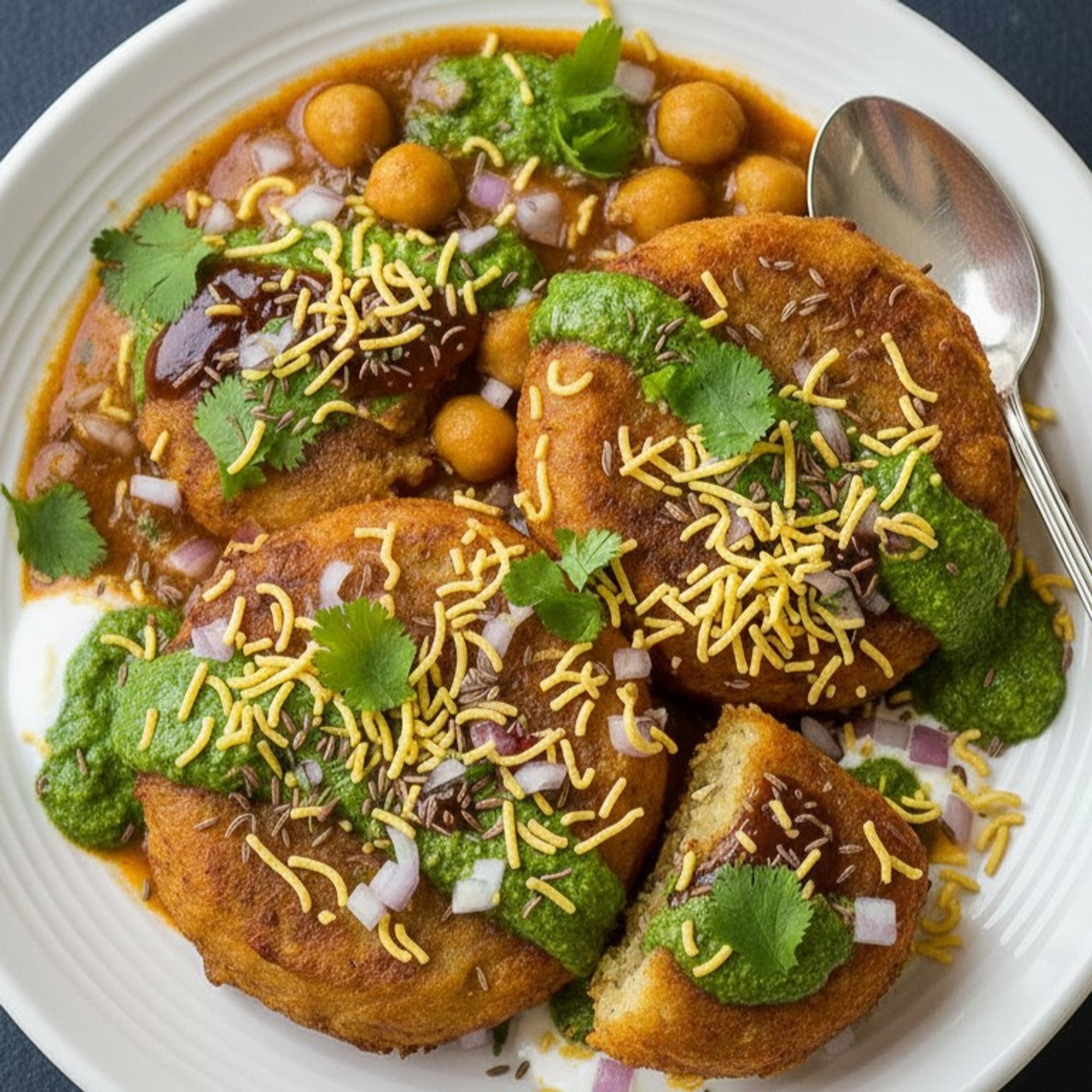Aloo Tikki Chaat
