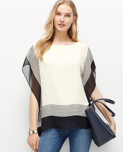 Border Stripe Caftan Top