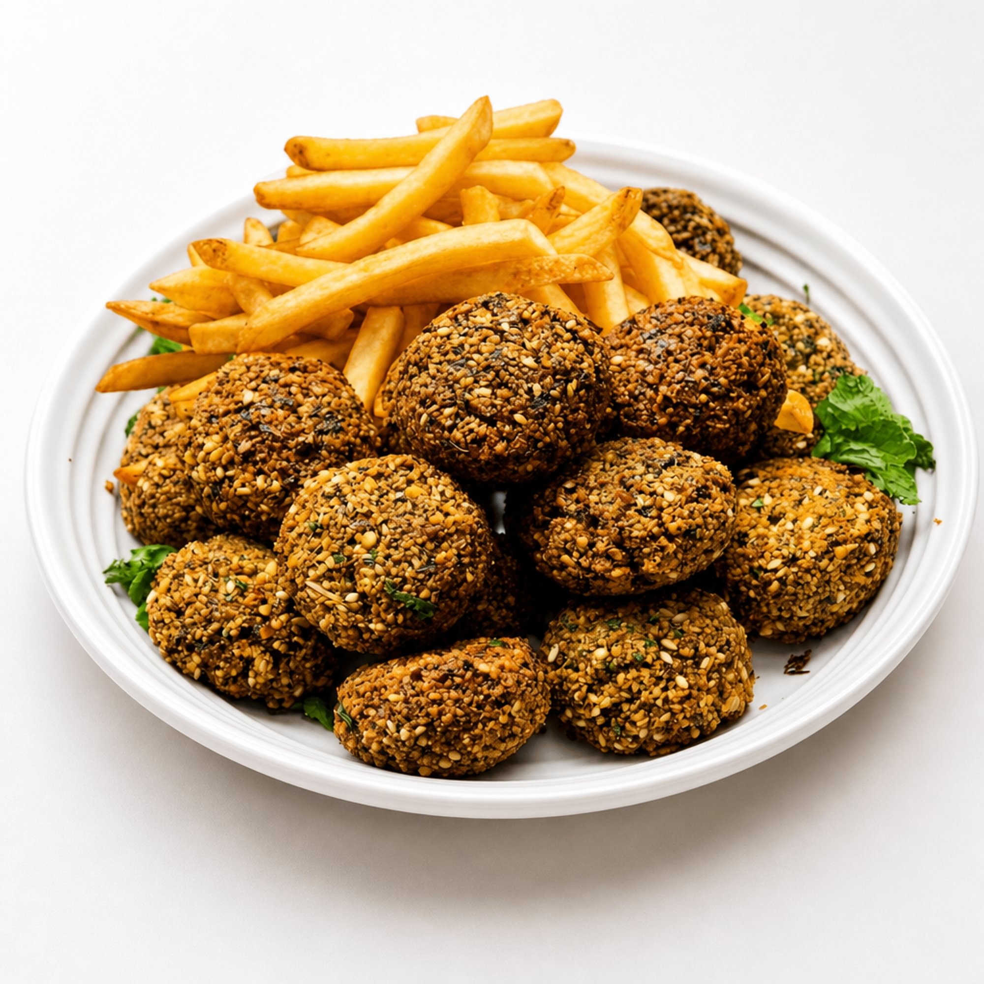 Falafel with Fries & Cheese