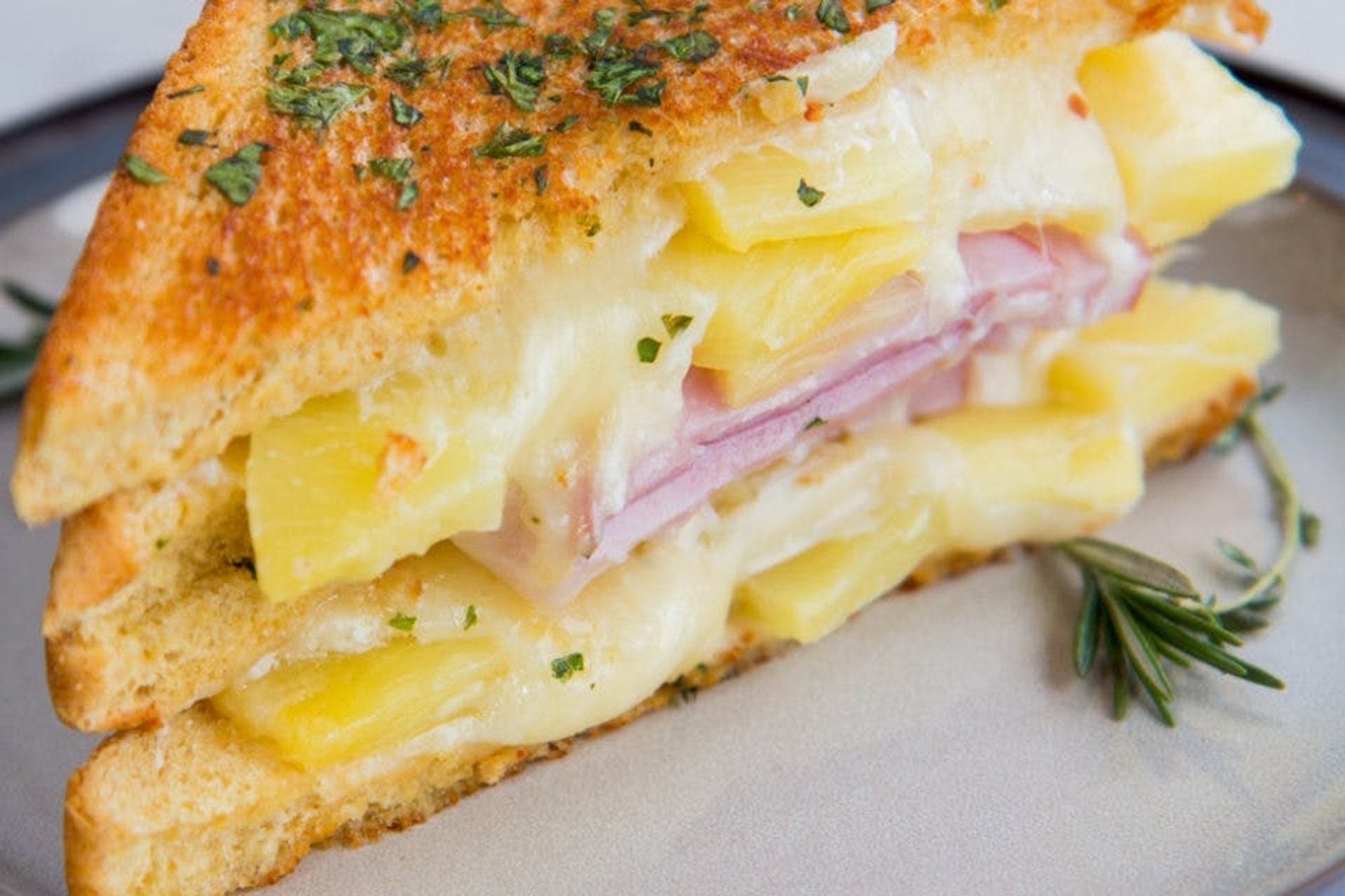 Hawaiian Grilled Cheese Sandwich
