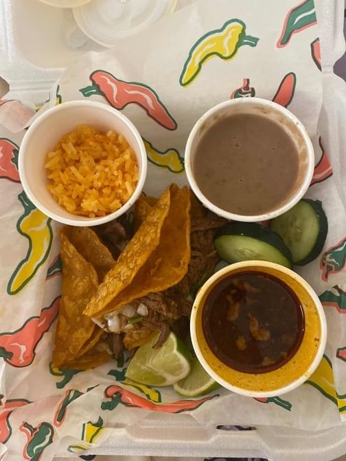 Taco Combo with Rice & Beans