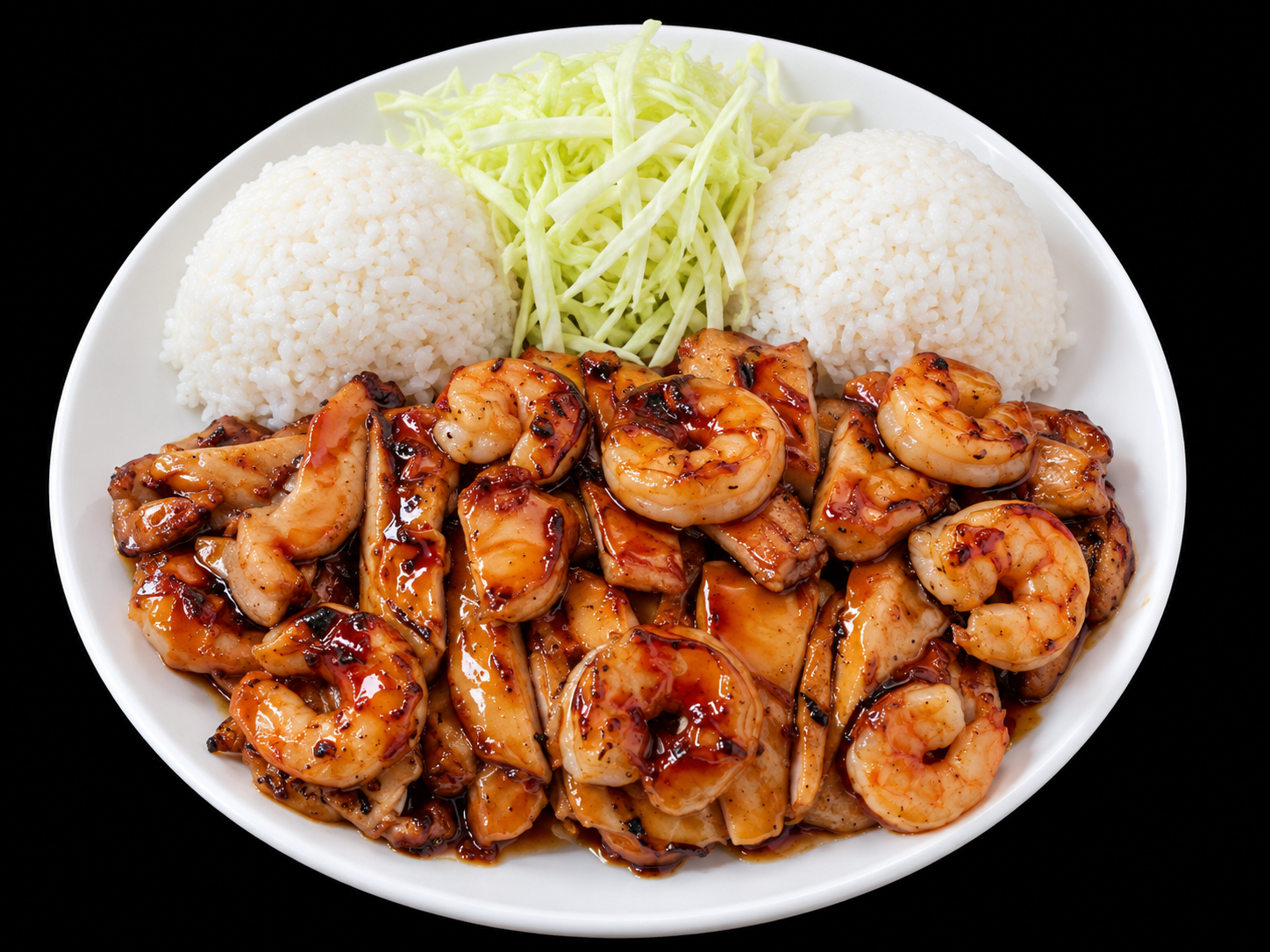 Chicken + Shrimp Teriyaki
