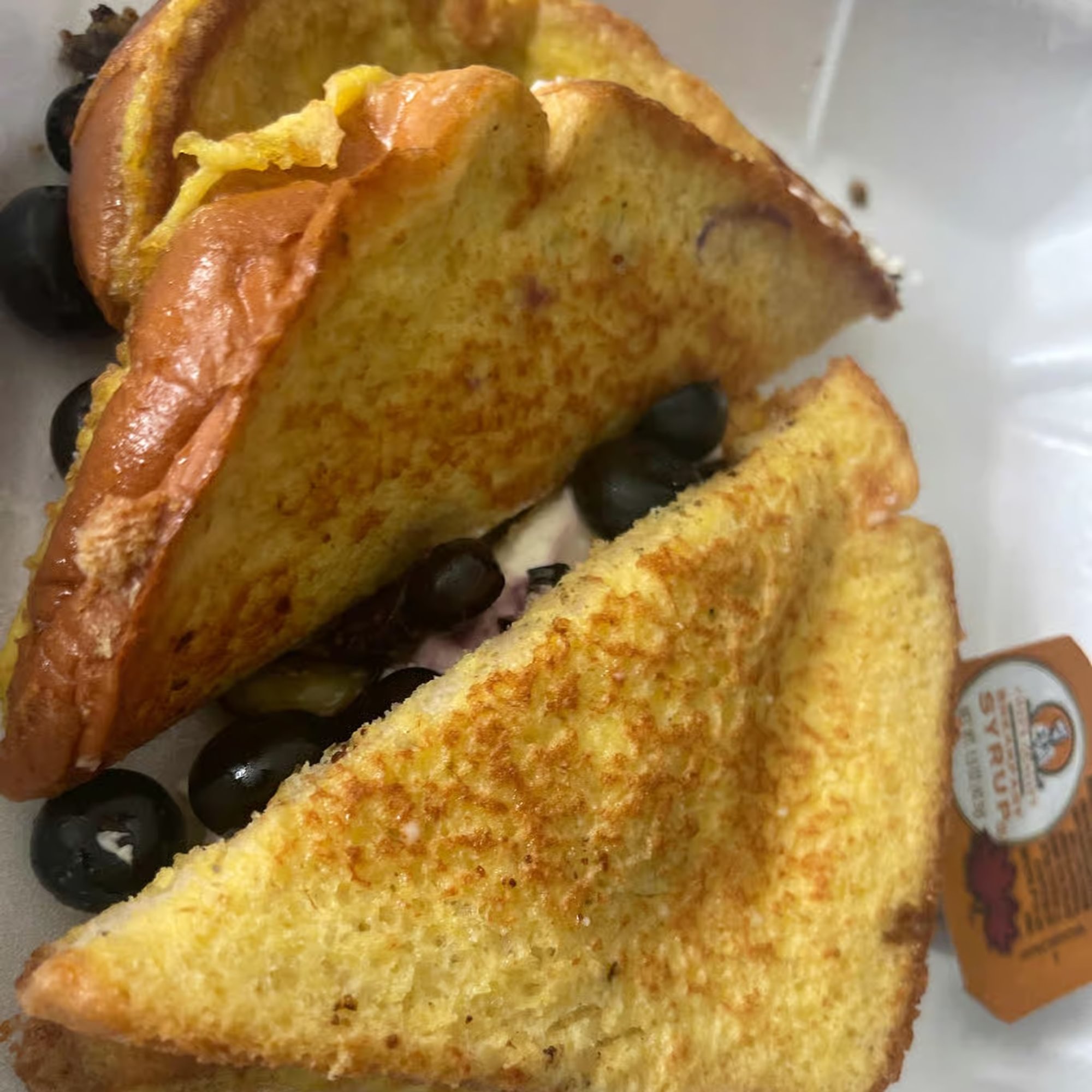 Blueberry Cream Cheese Toast