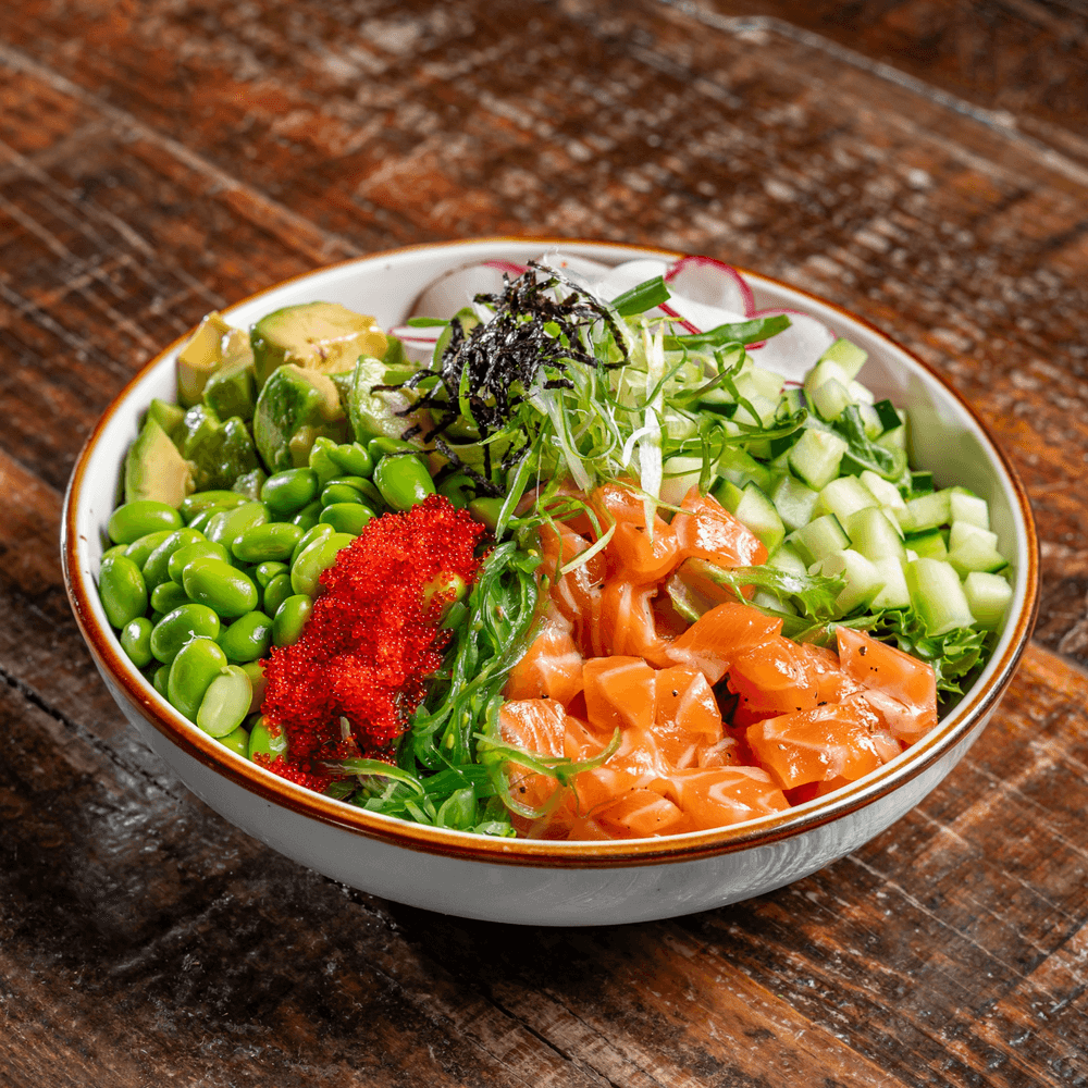 Japanese salmon salad