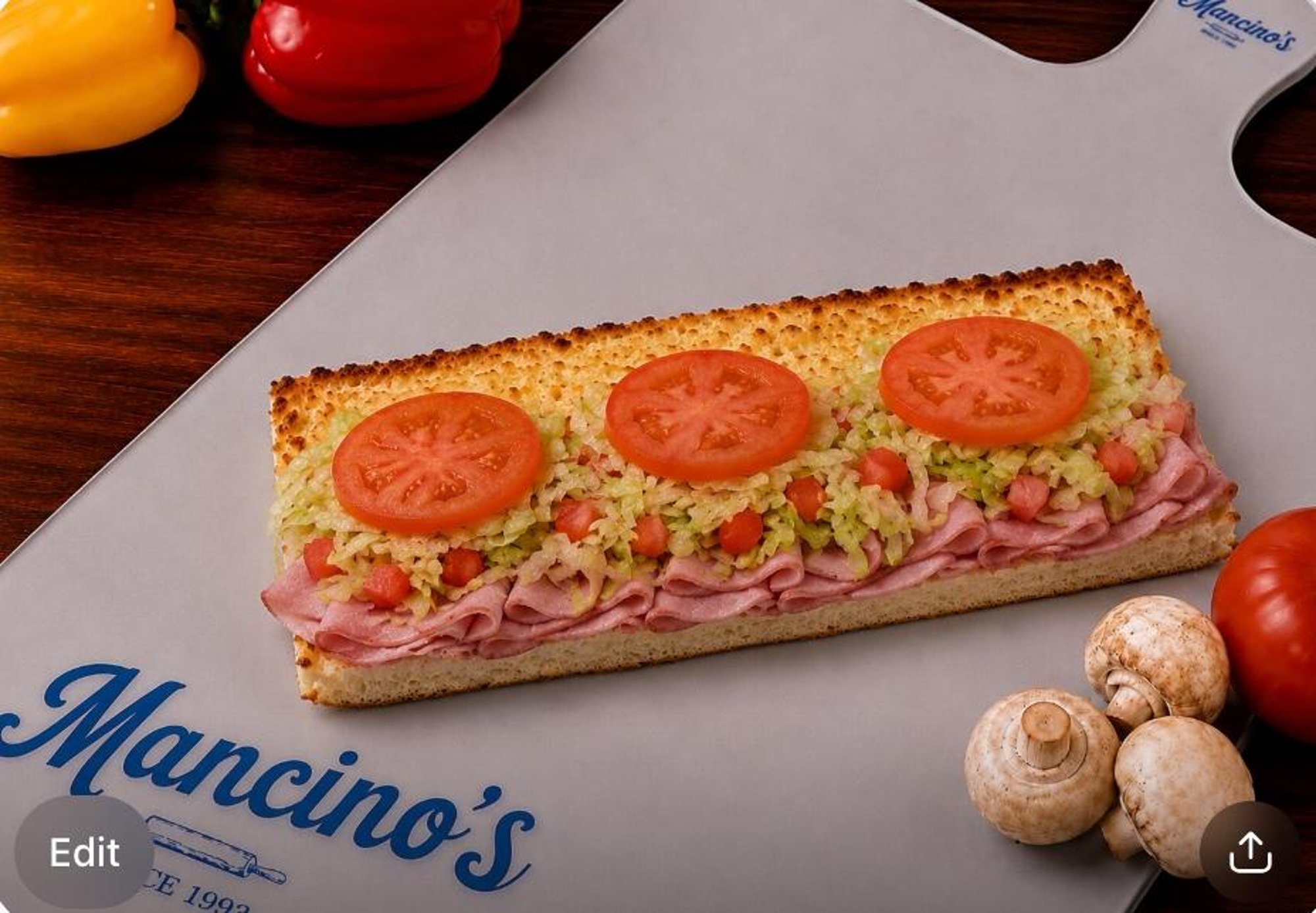 1/2 Ham and Cheese Grinder
