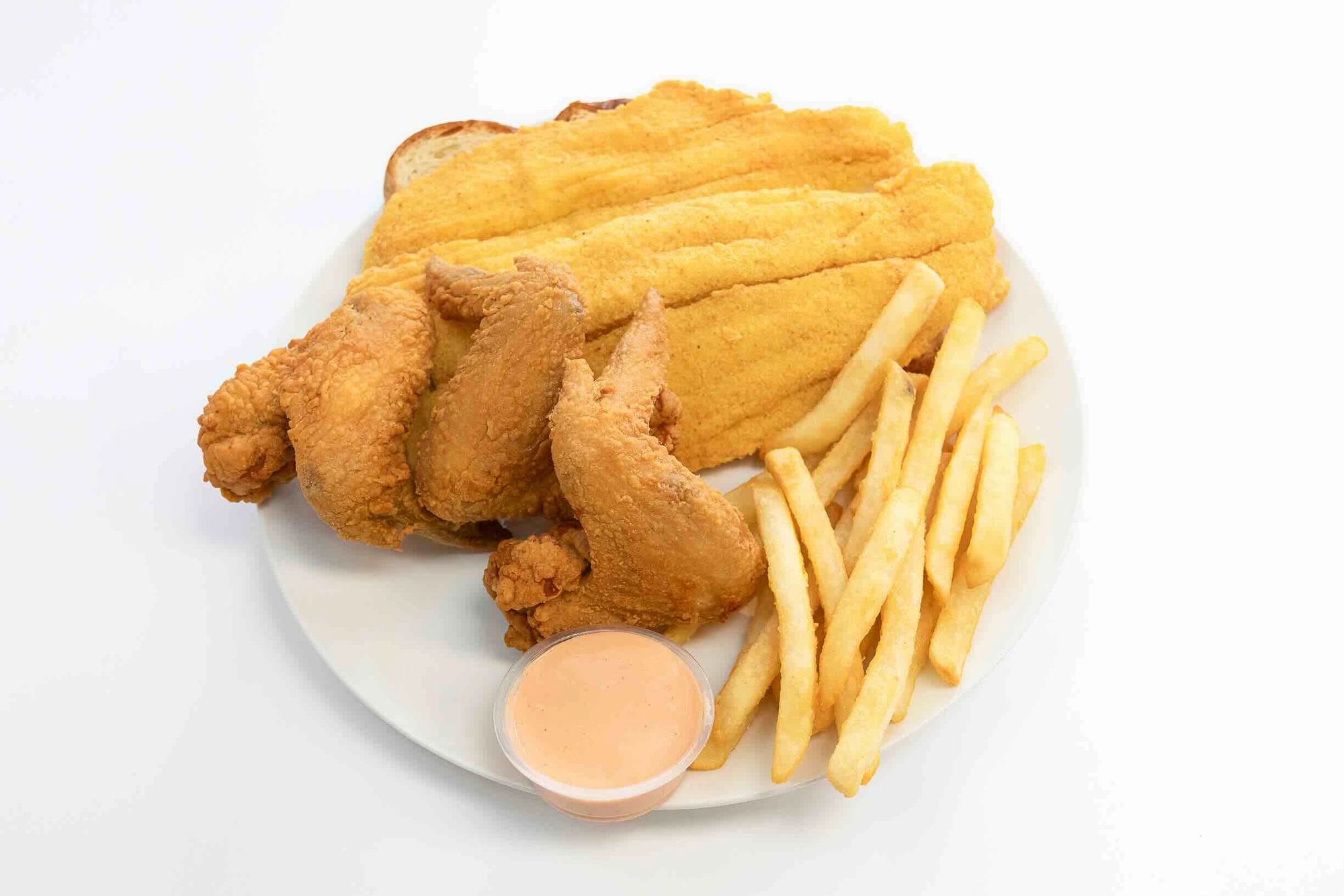 Combo #11 - 2 Catfish & 10 Shrimp or 3 Wings