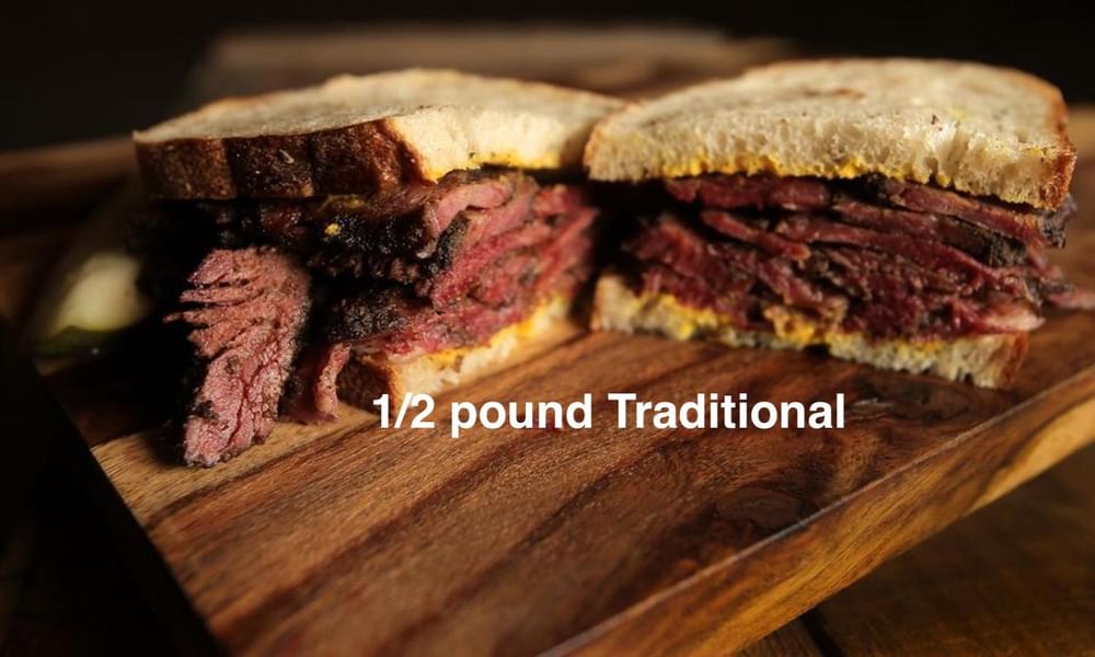 Traditional Pastrami Sandwich Individual