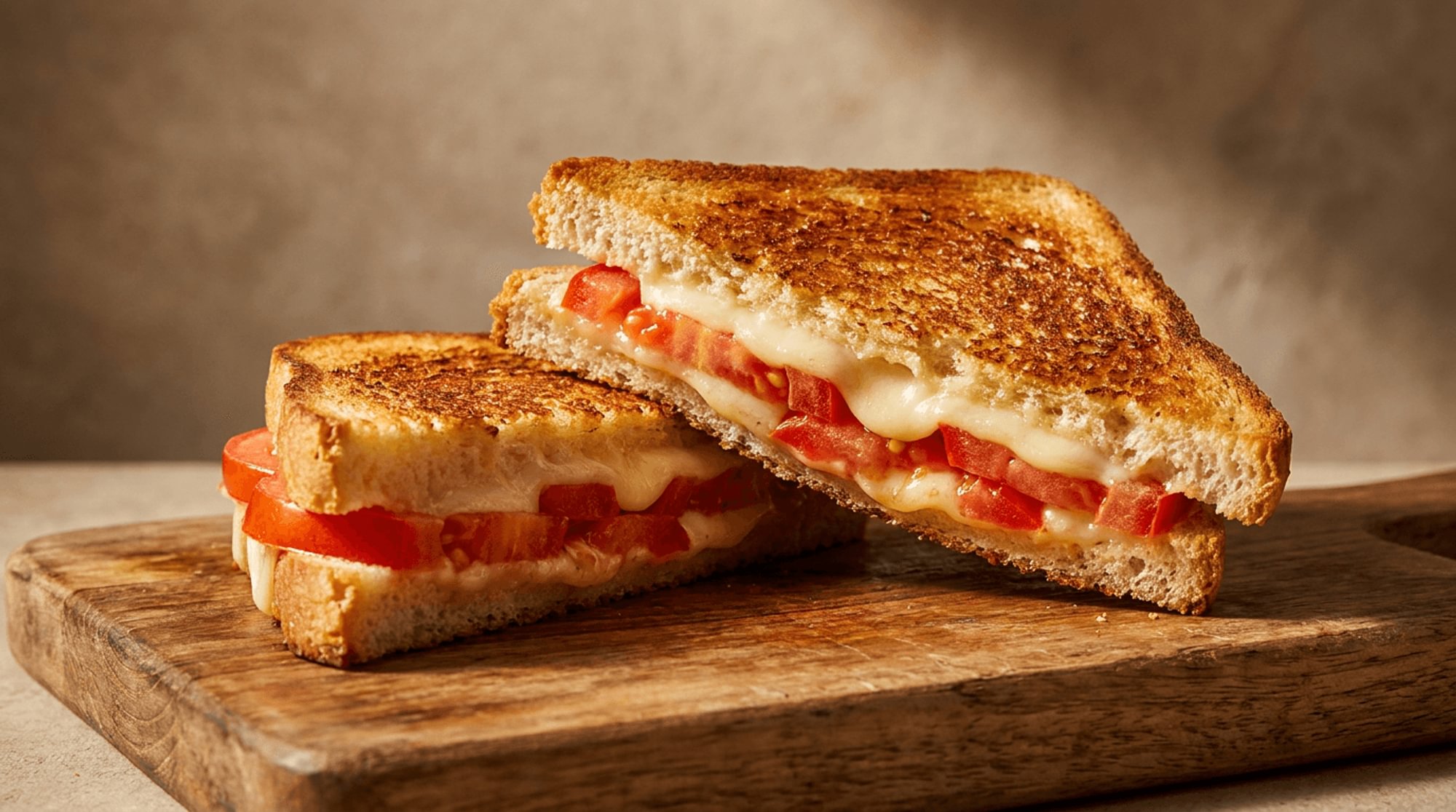 Grilled Cheese with Tomato Sandwich