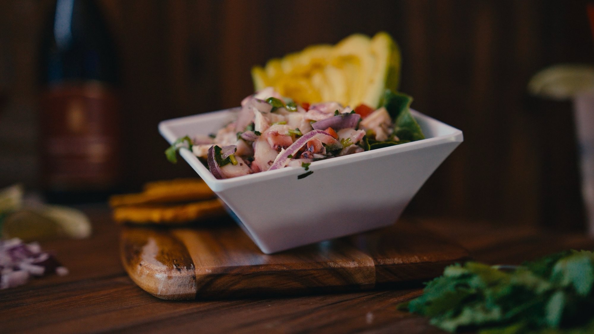 Ceviche De Pulpo y Camarones