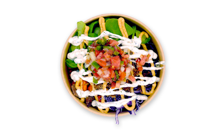 BEEF OR CHICKEN BOWL