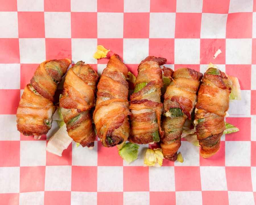 Bacon Wrapped Poppers