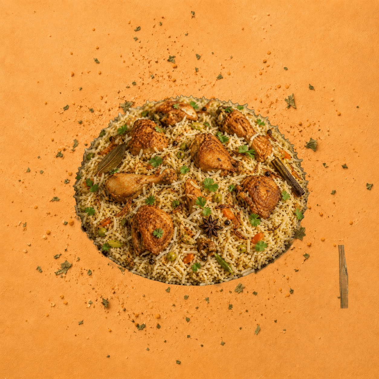 Fry Piece Chicken Pulao