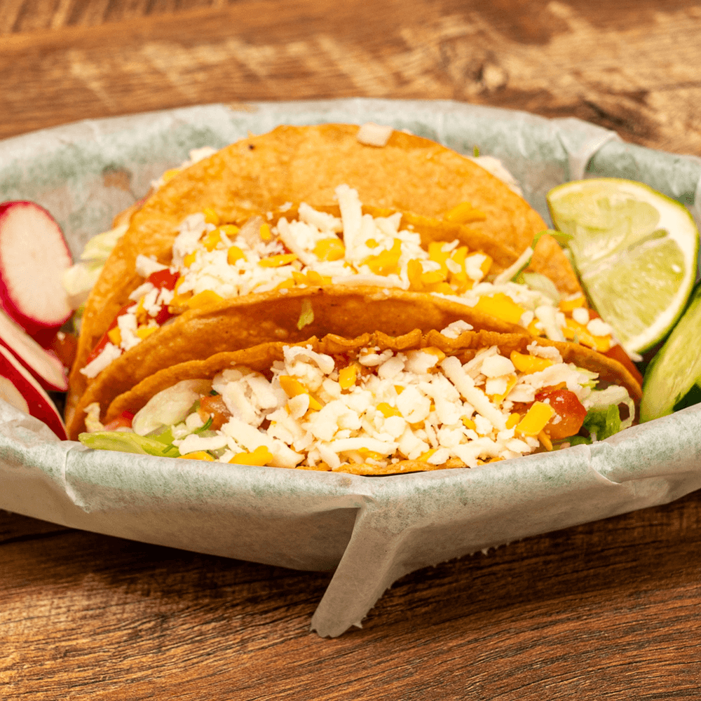3 hard shell tacos
