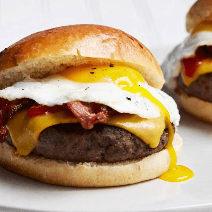 Bacon Egg and Cheese Burger