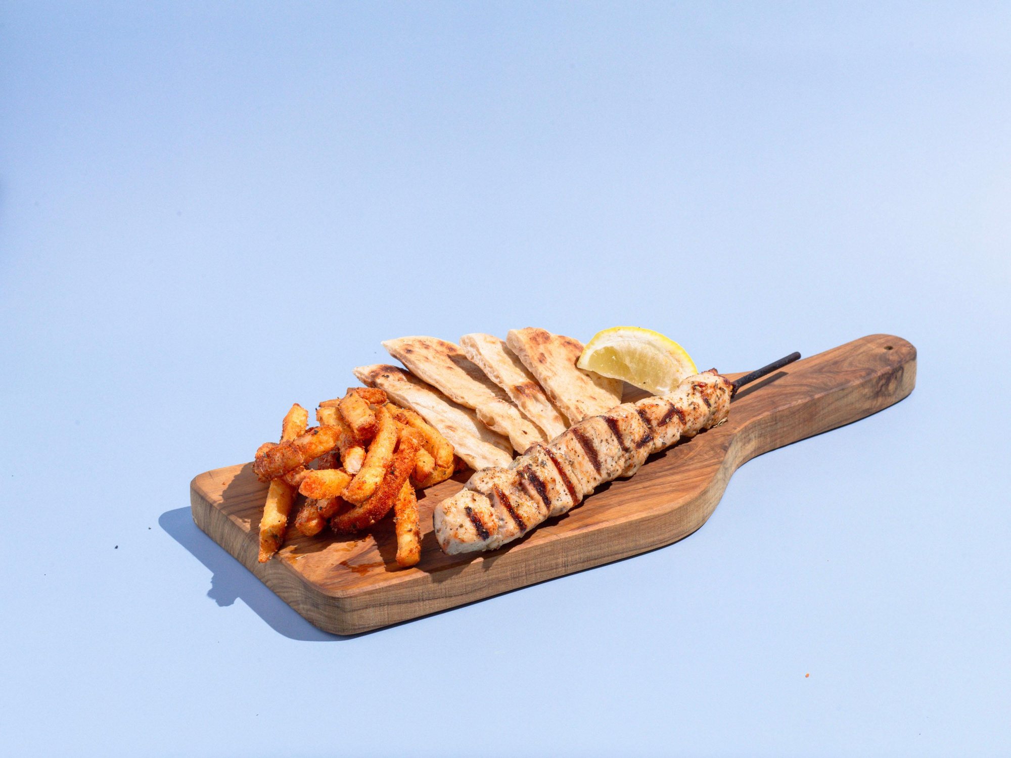 Chicken Souvlaki Kids Platter