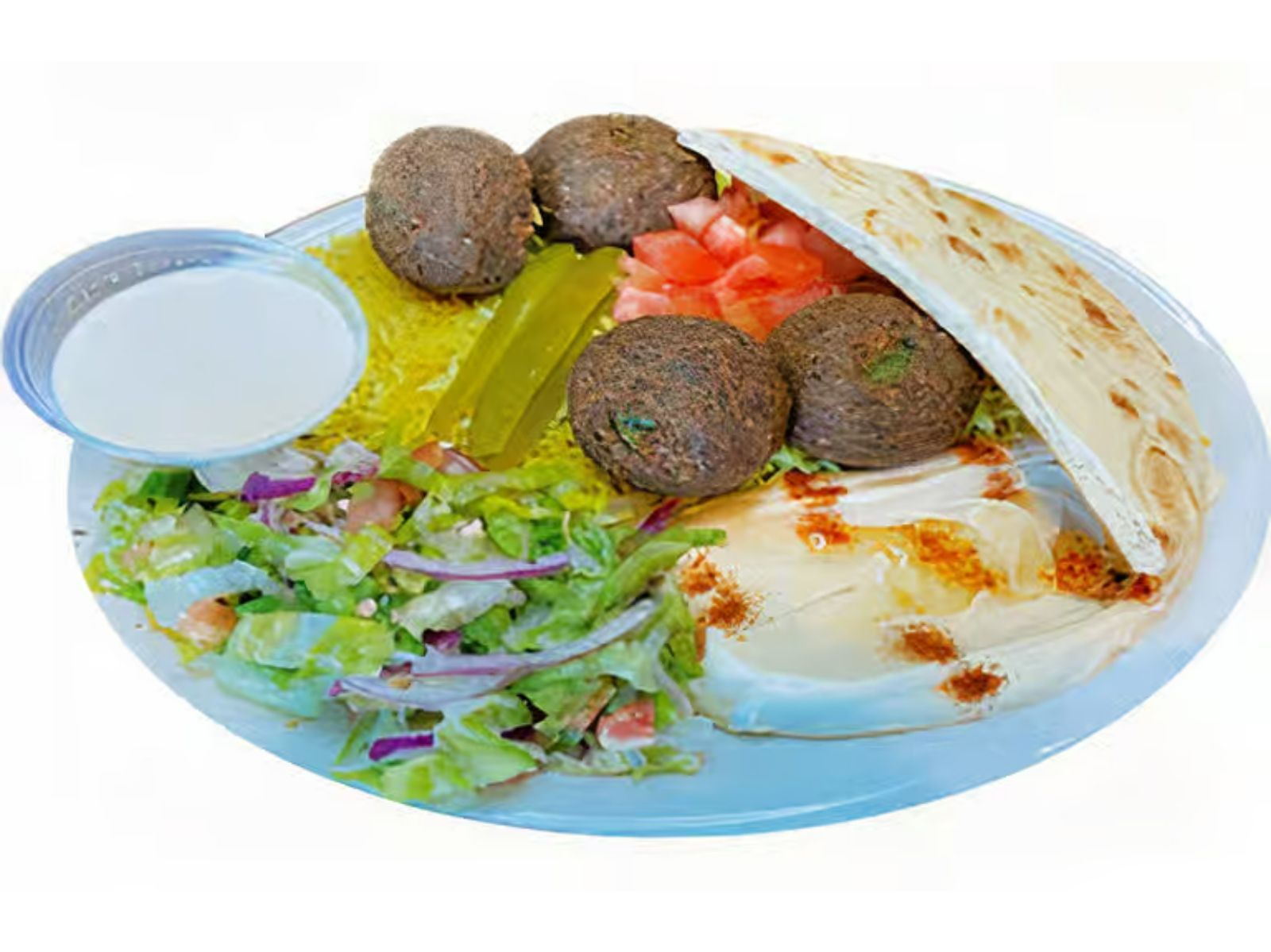 Rice Falafel Plate & Tahini Sauce