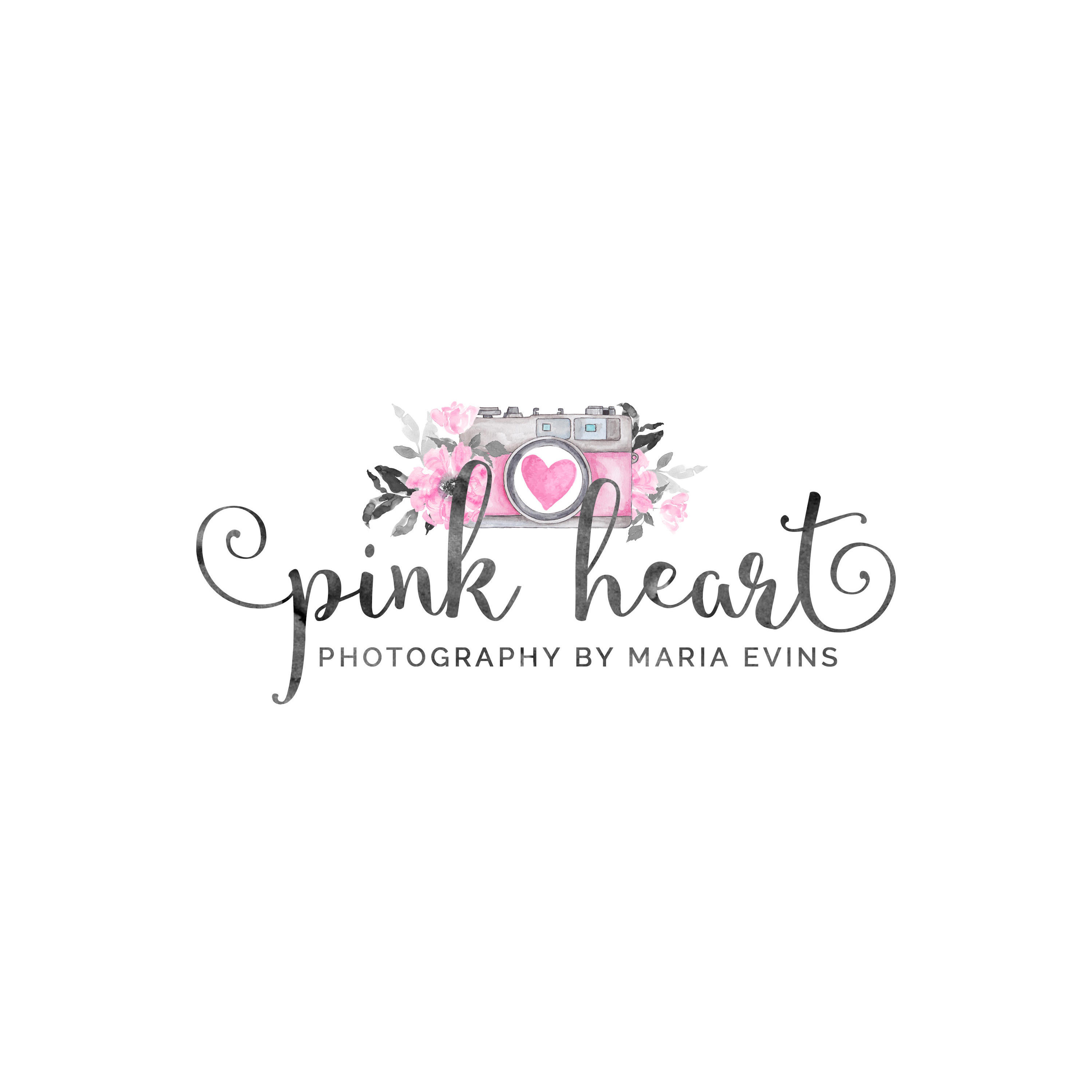Pink Heart Photography by Maria Evins Logo