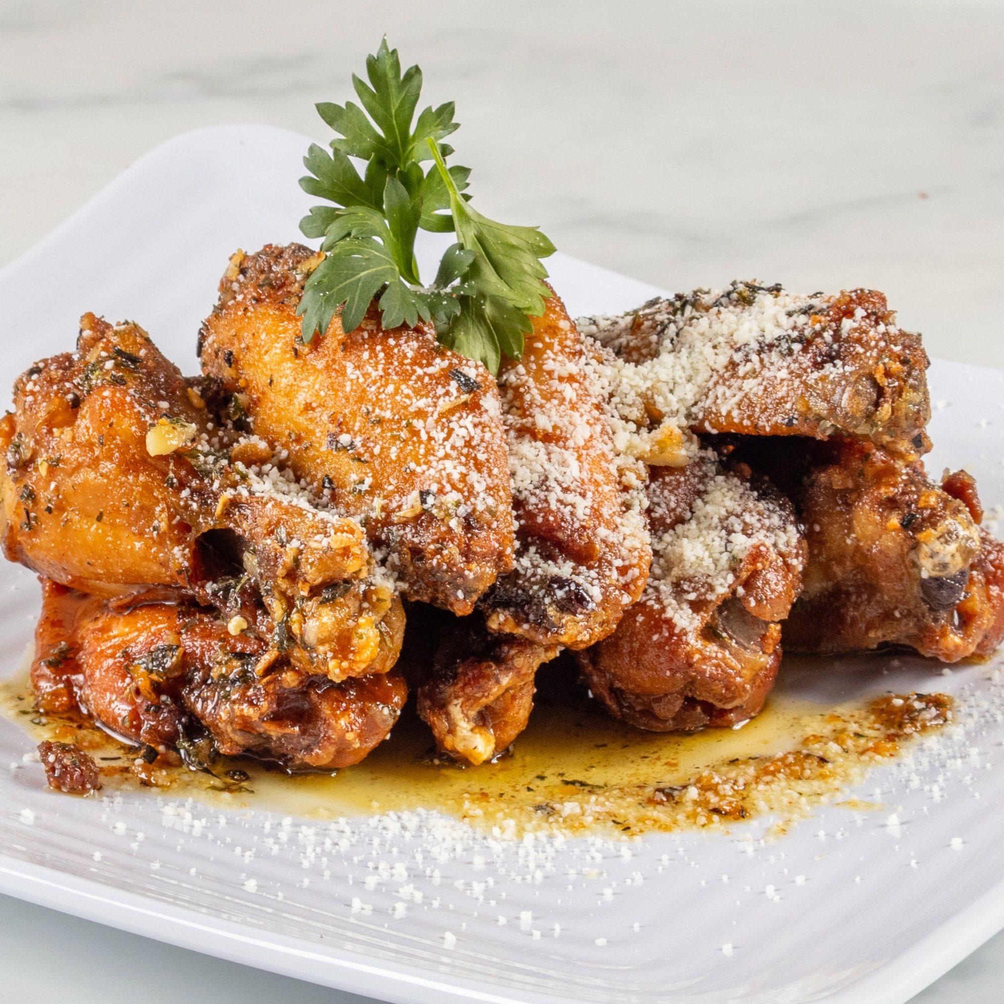 Tuscan Chicken Wings Plate