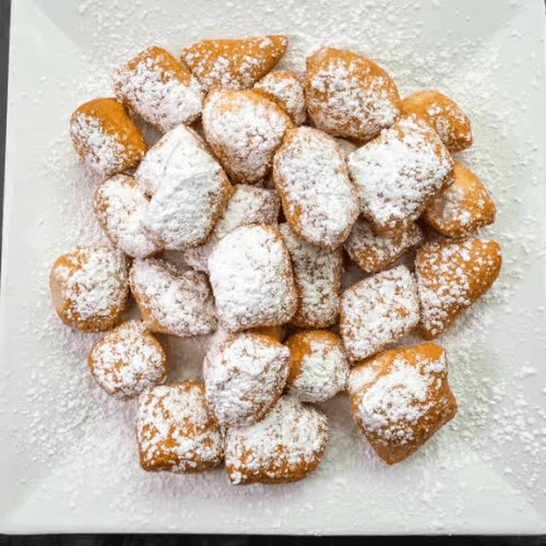 Zeppoles with Powdered Sugar