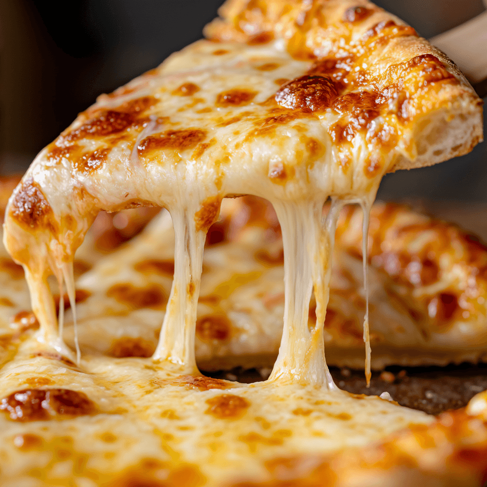 White pizza slice