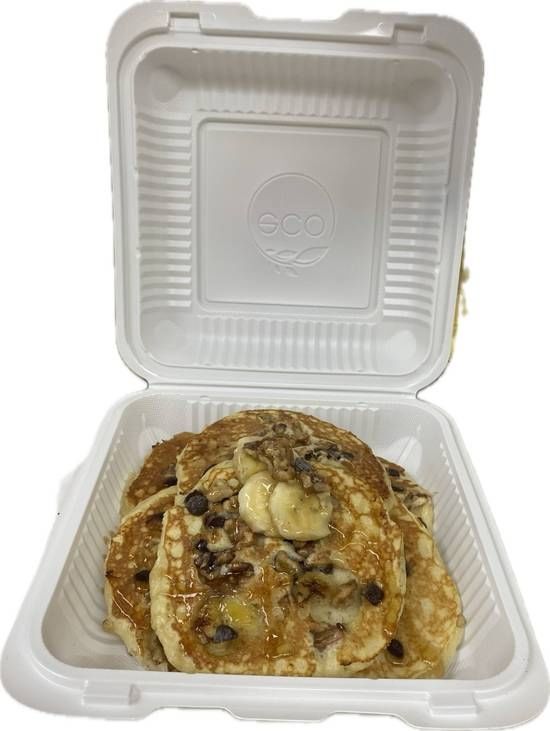 Chonky Monkey Pancakes (Chocolate Chip Banana Pancakes)