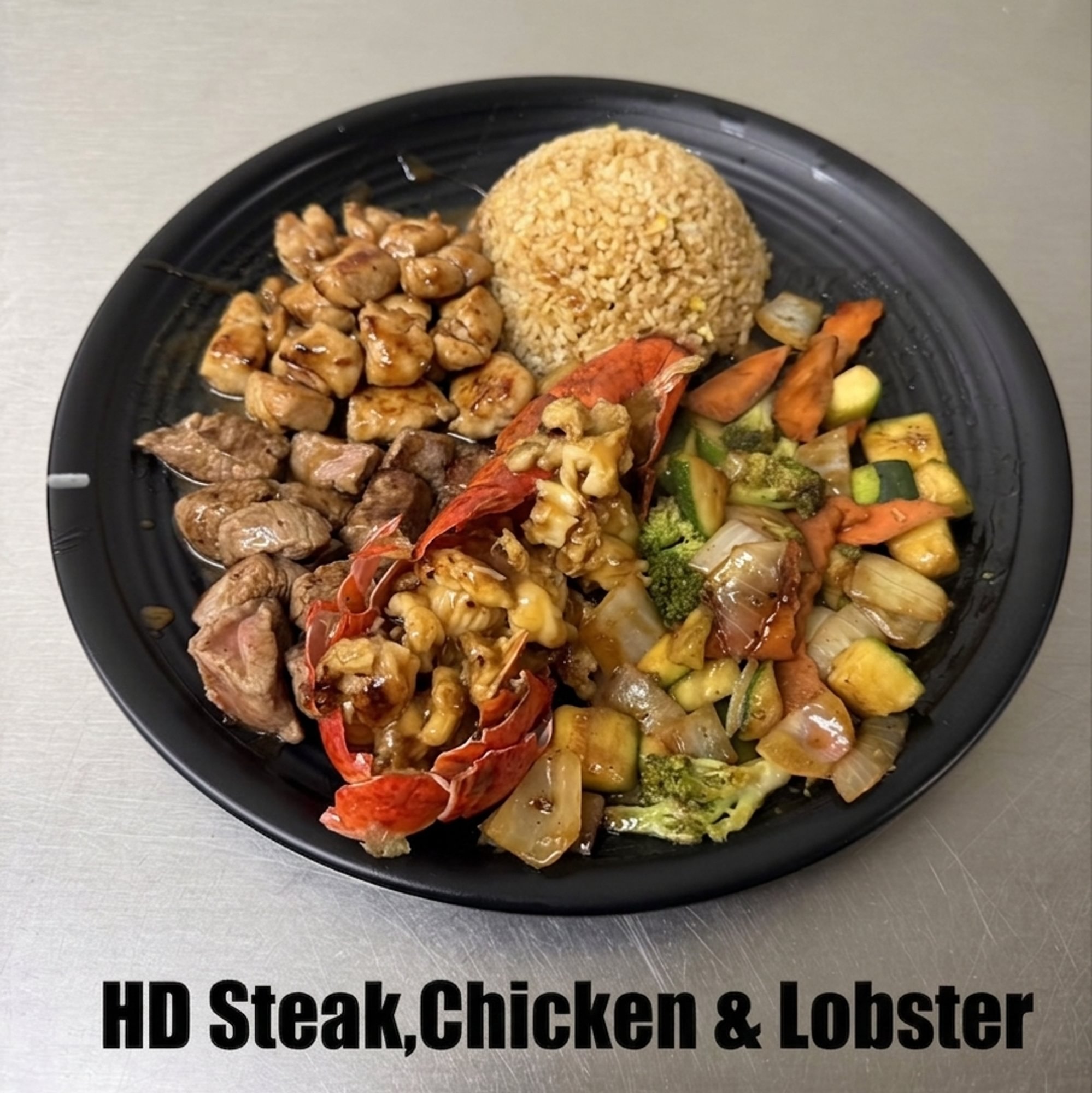 HD20. Hibachi Steak, Chicken, & Lobster