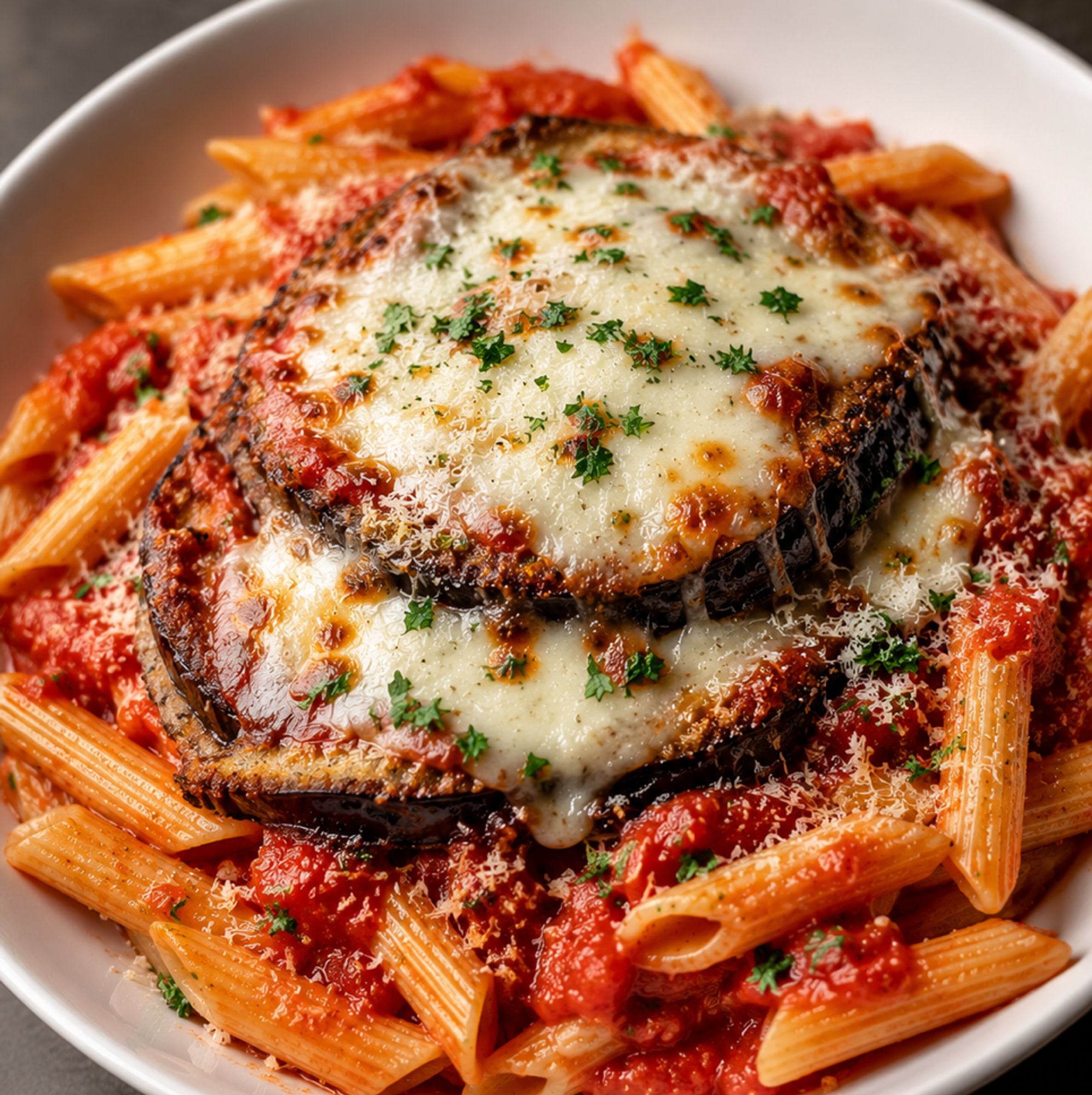 Eggplant Parmesan Penne