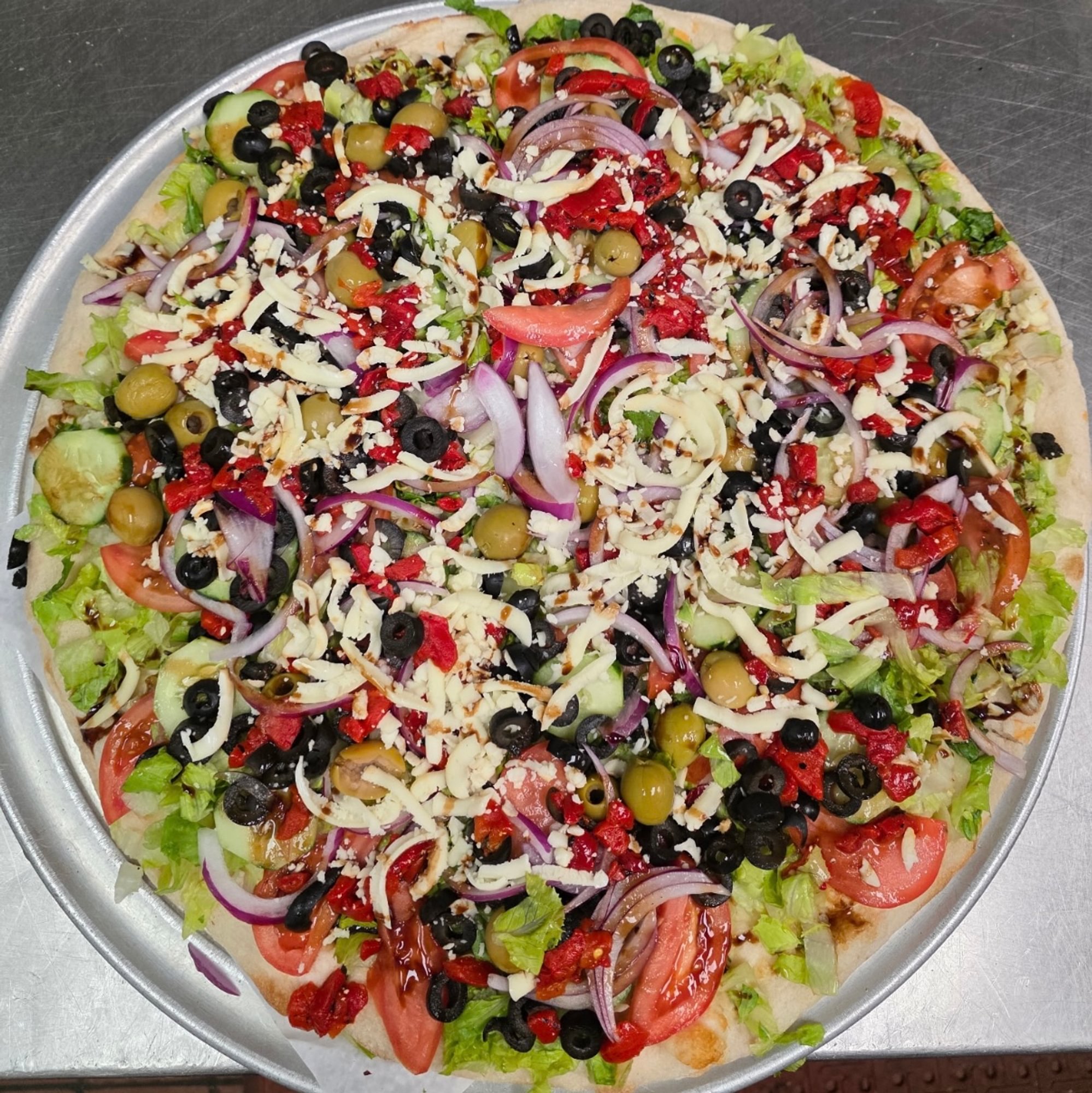 Garden Salad Pizza