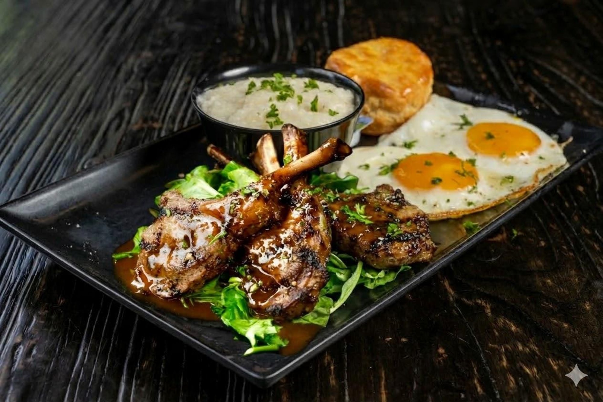 Lamb Chops & Eggs