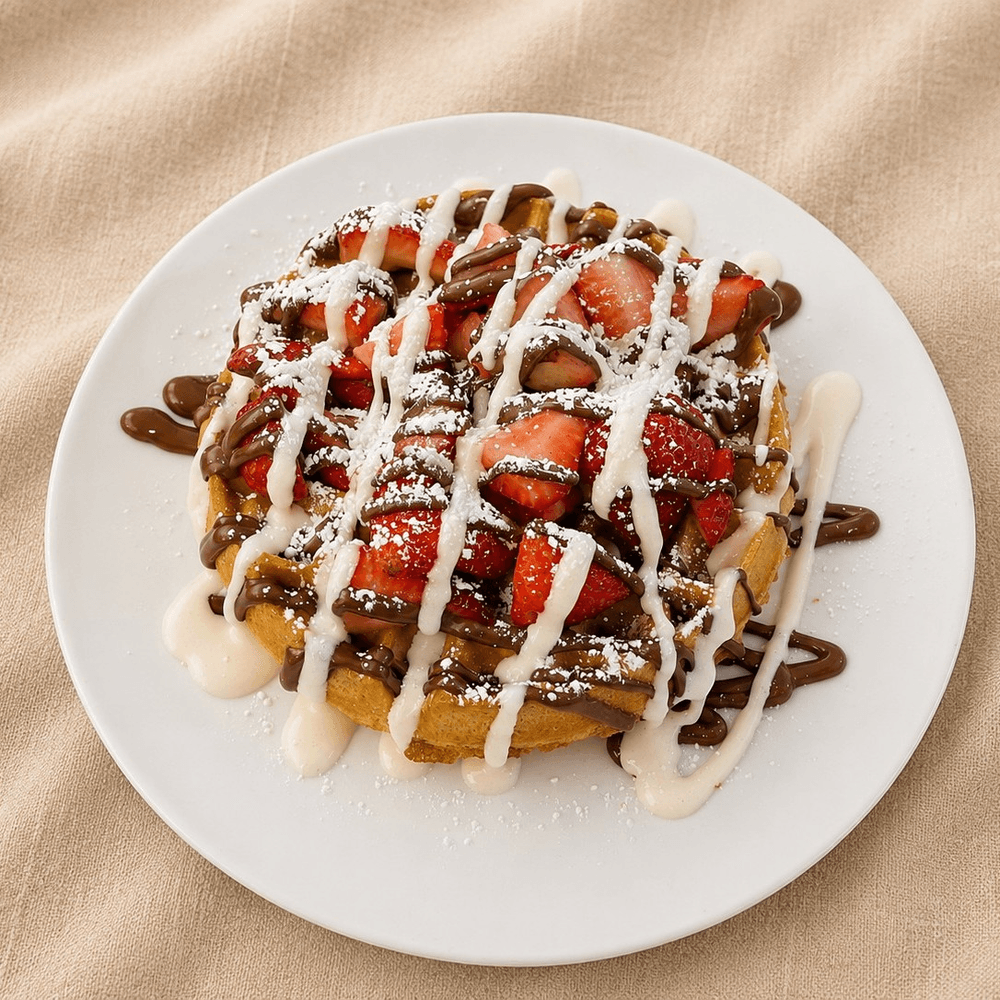 Black and White Waffle