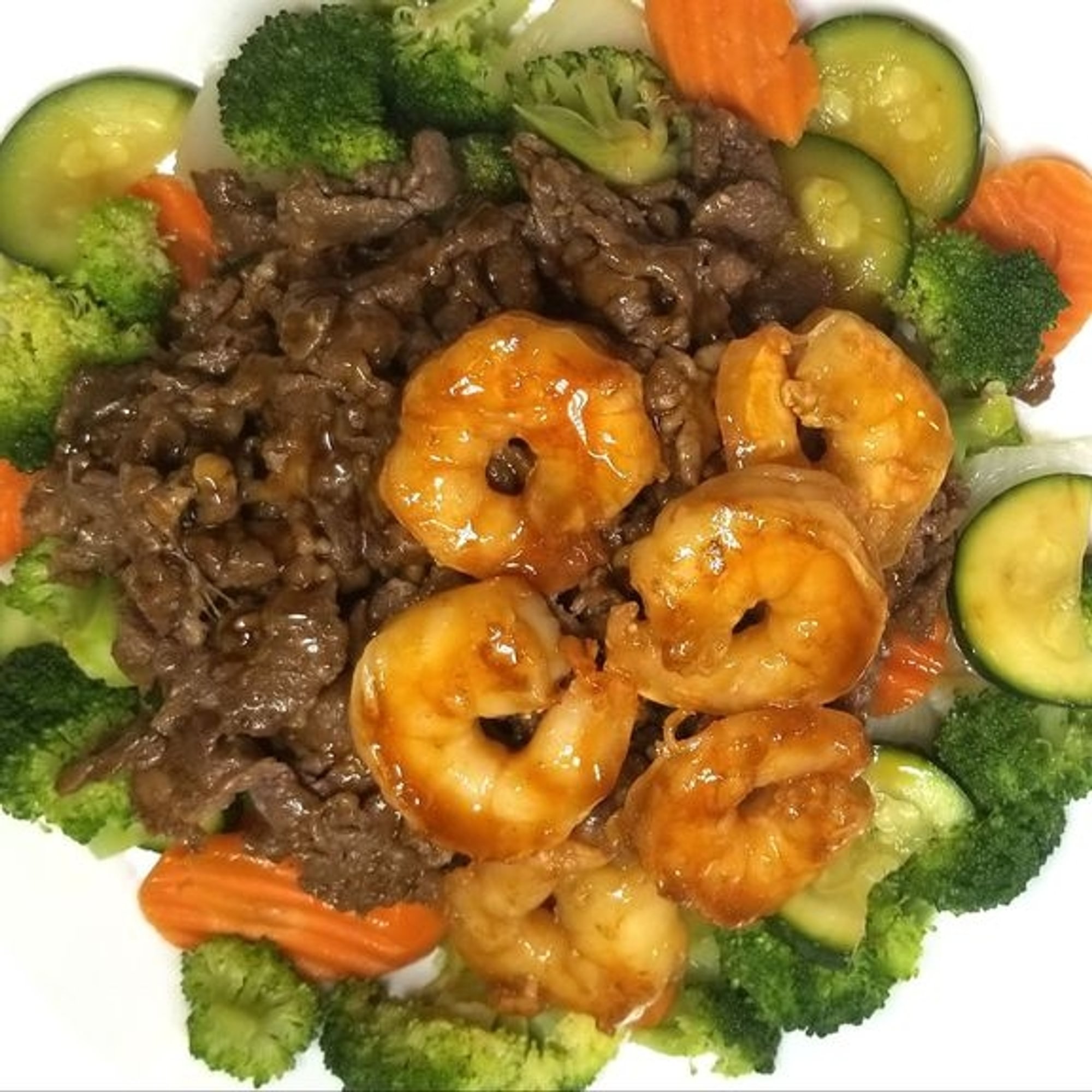 V5. Beef & Shrimp Teriyaki Bowl