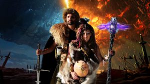 Viking-themed photo shoot