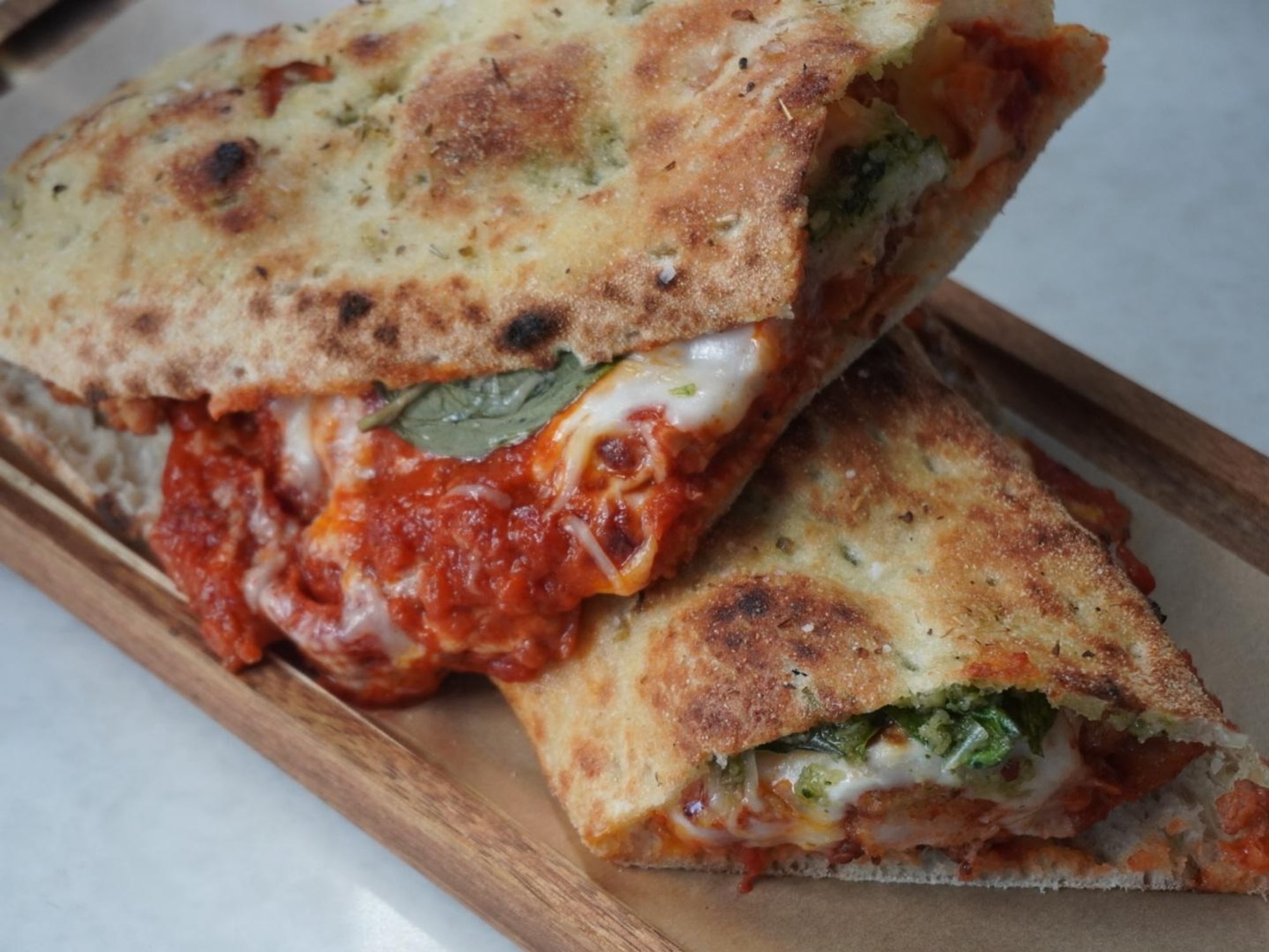 Vodka Chicken Parm Panuozzo