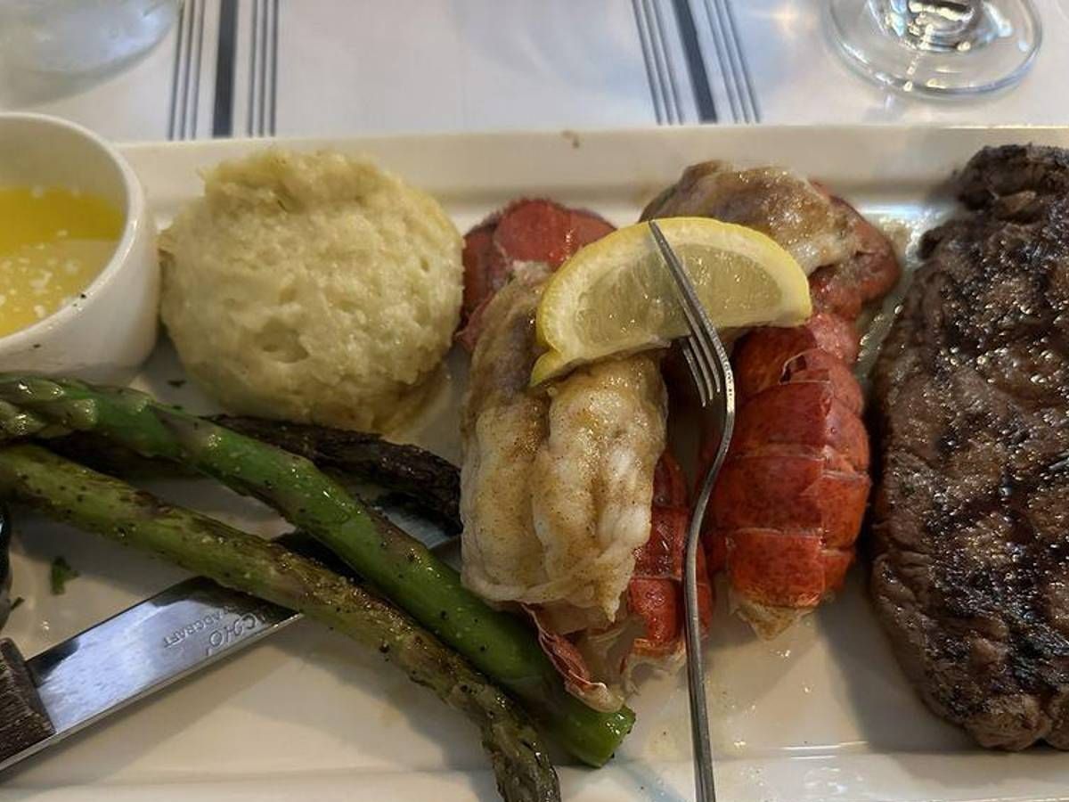 Rib Eye With Lobster Tail
