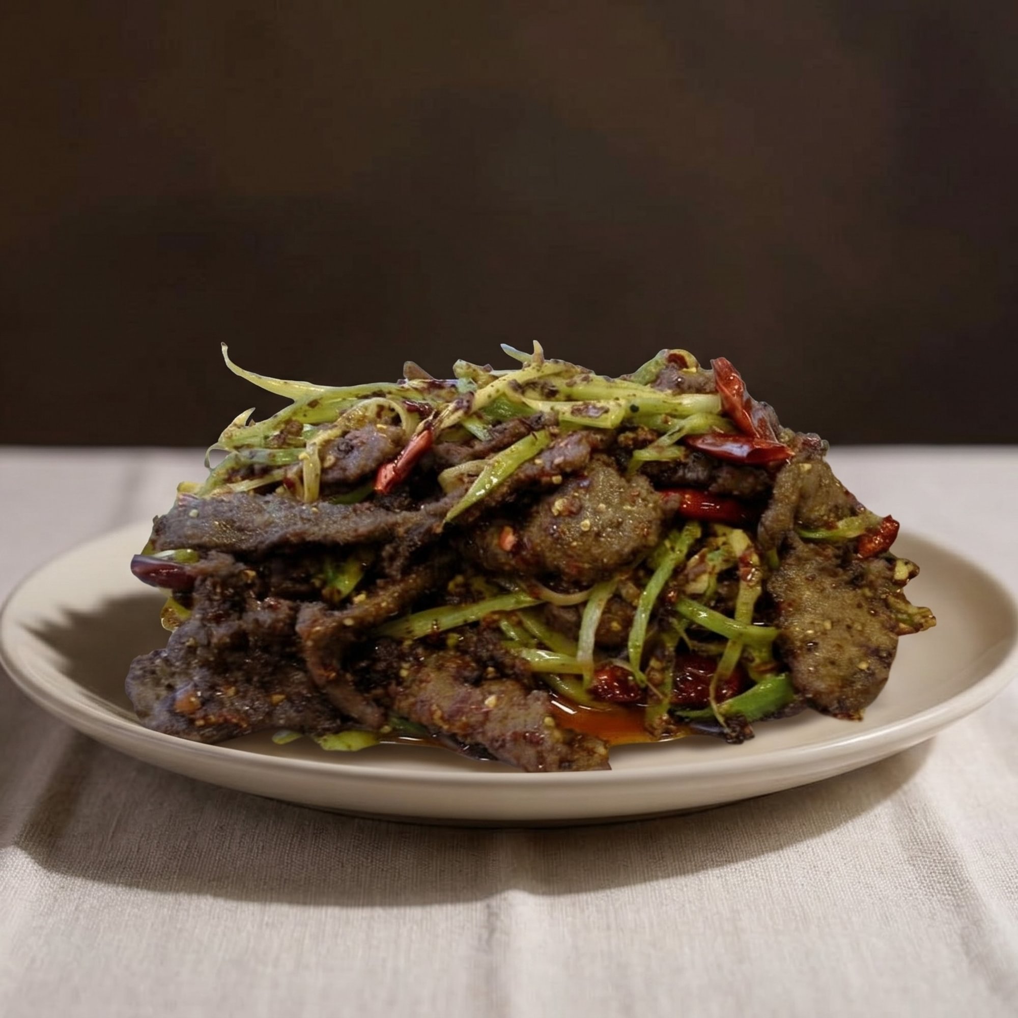Spicy Beef with Celery / 芹菜辣牛肉