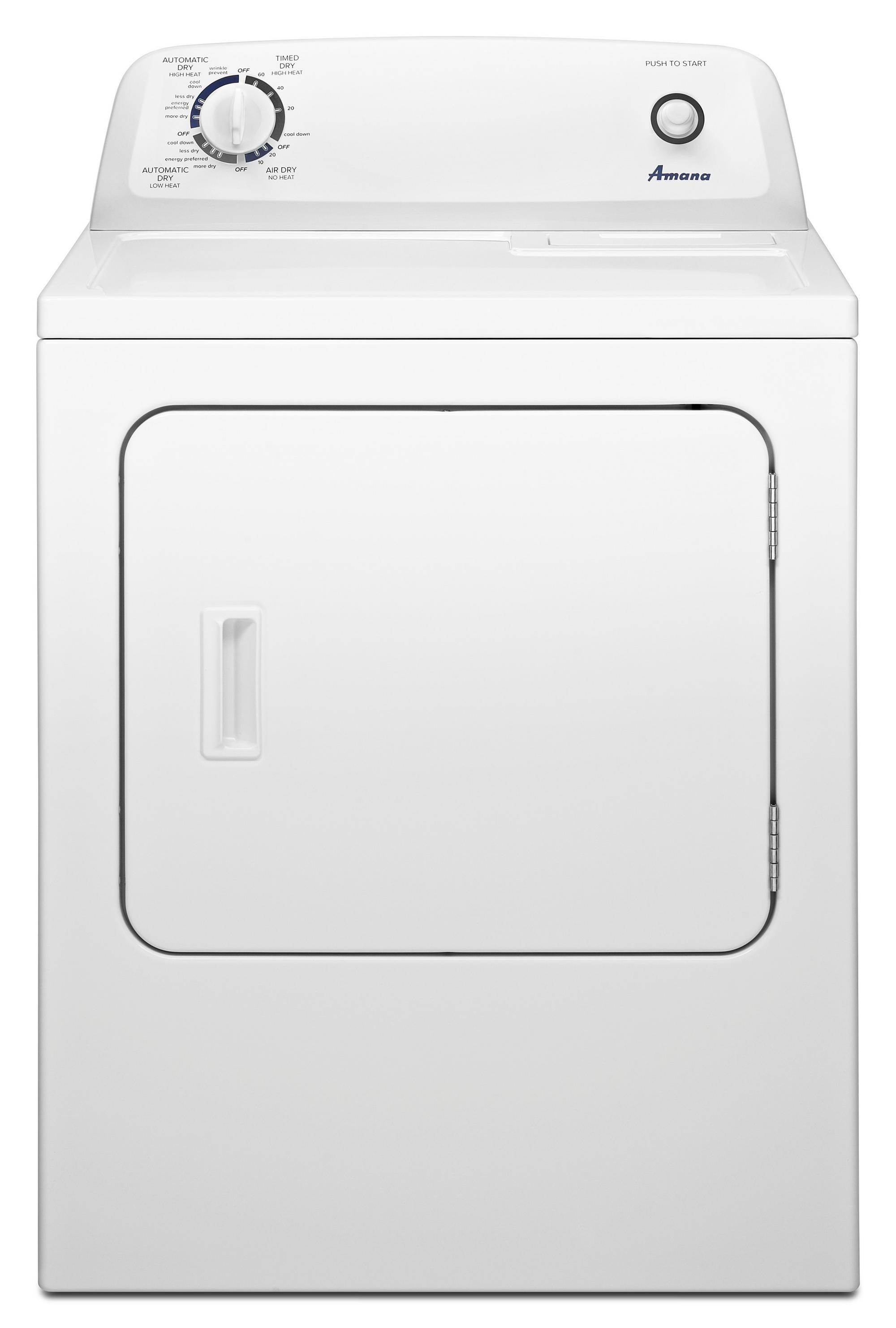 6.5 cu. ft. Electric Dryer - White