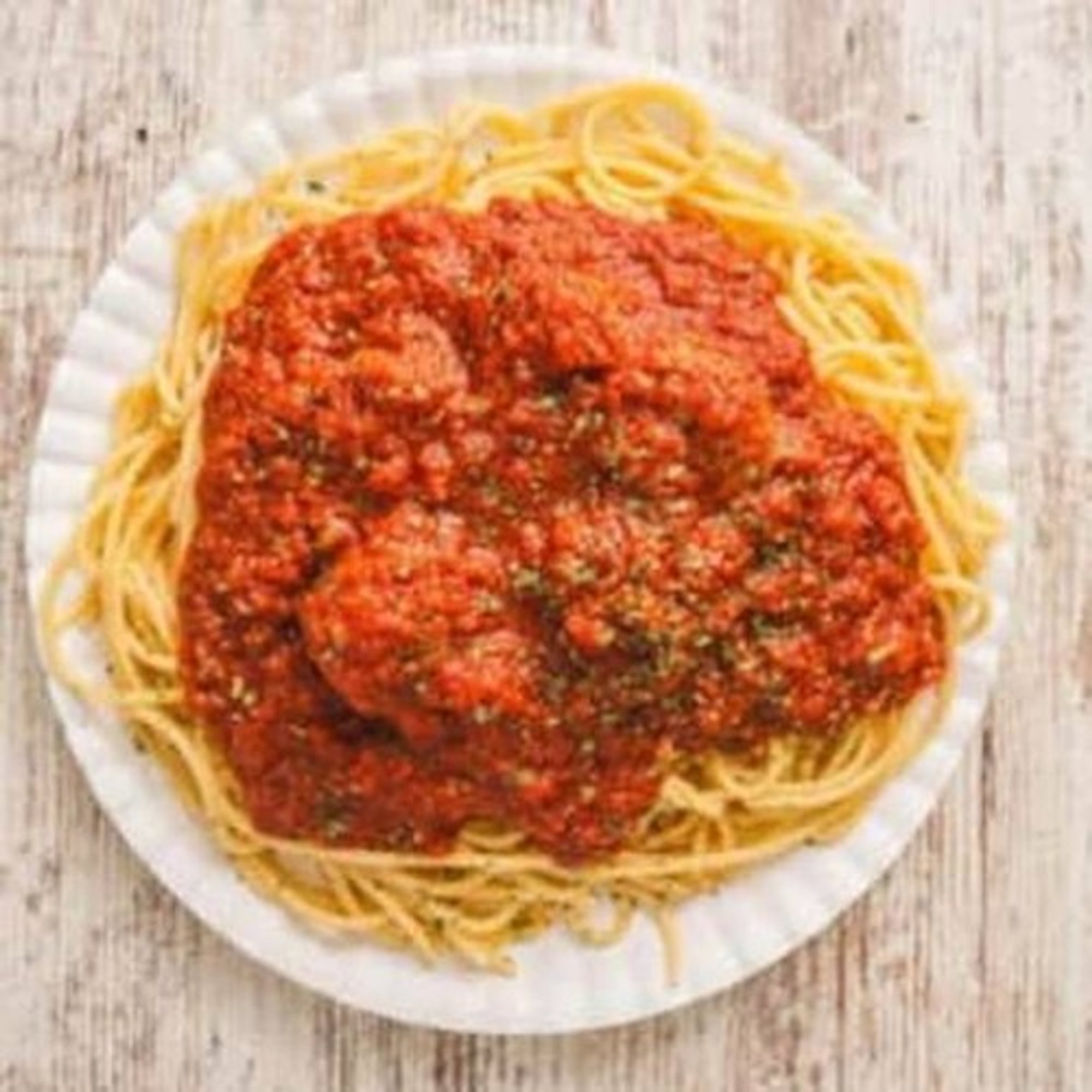Kids Spaghetti with One Meatball