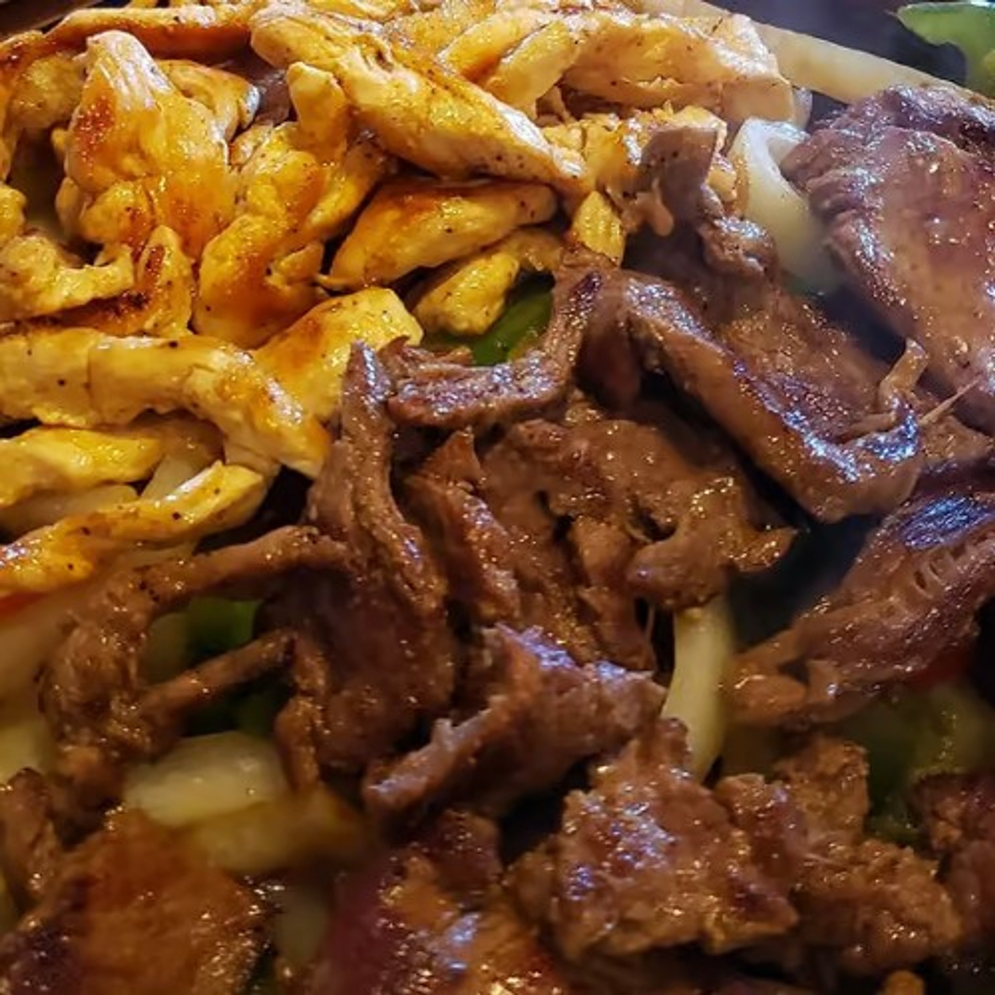 Fajitas Con Res Y Pollo