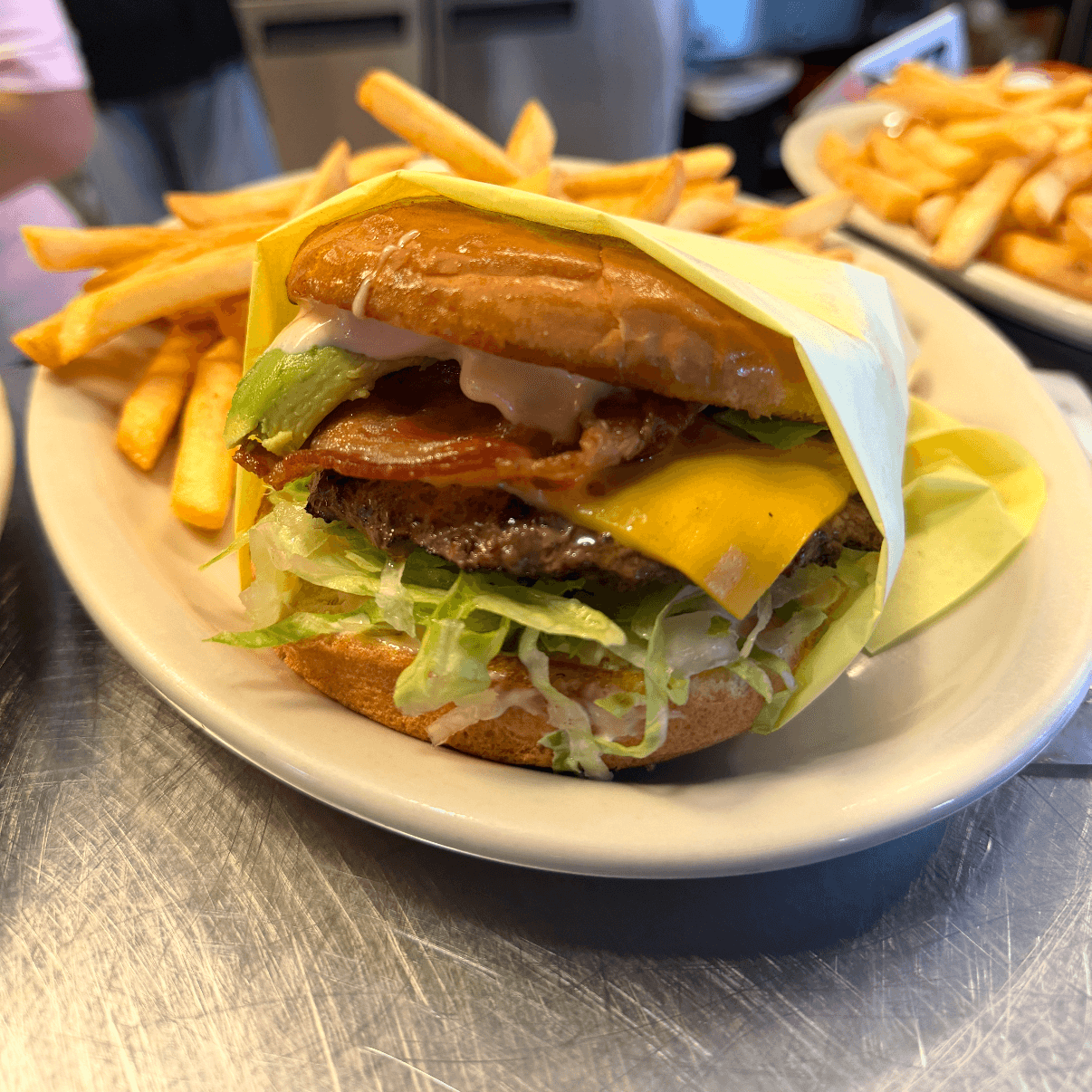 Avocado Bacon Cheeseburger