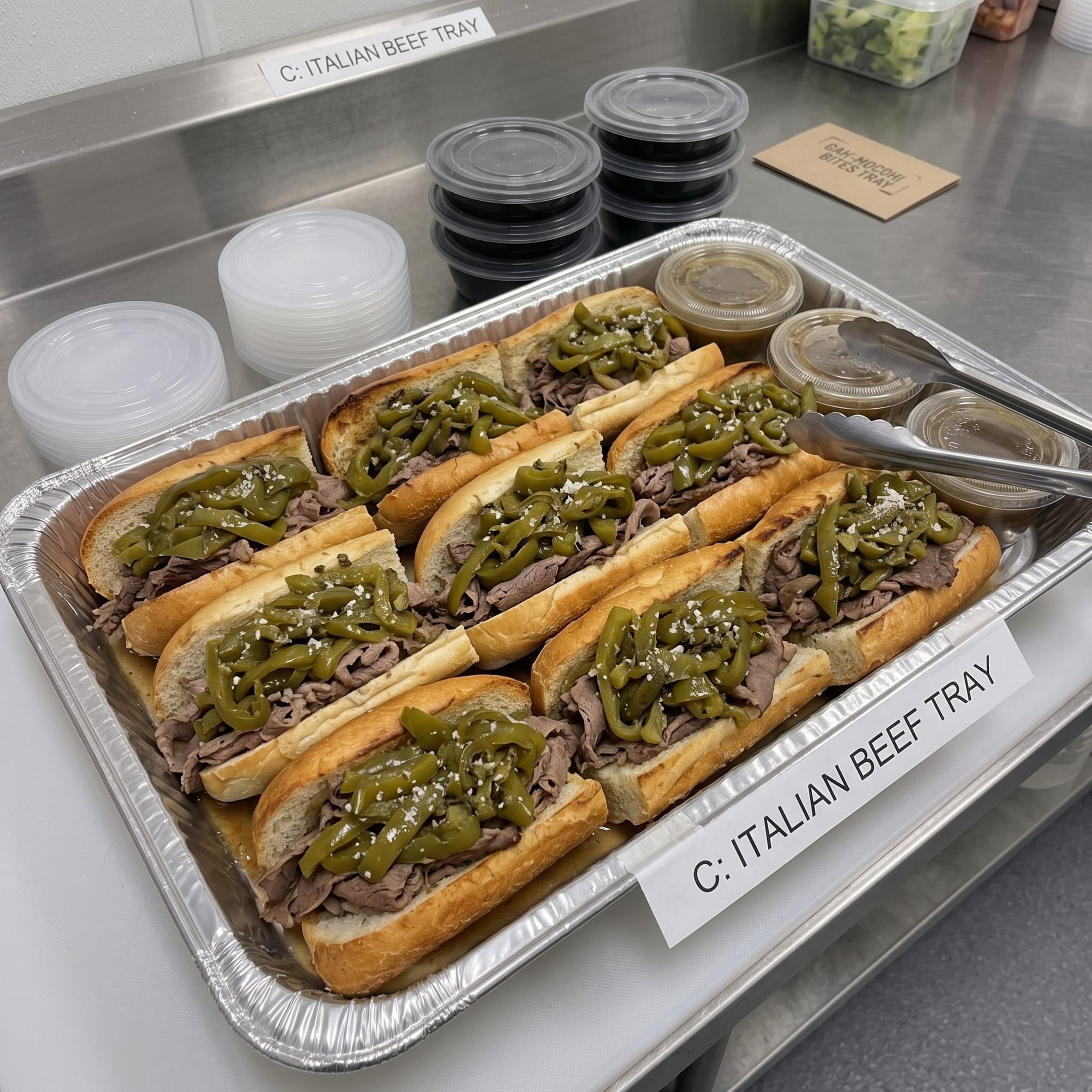C: Italian Beef Sandwich Tray