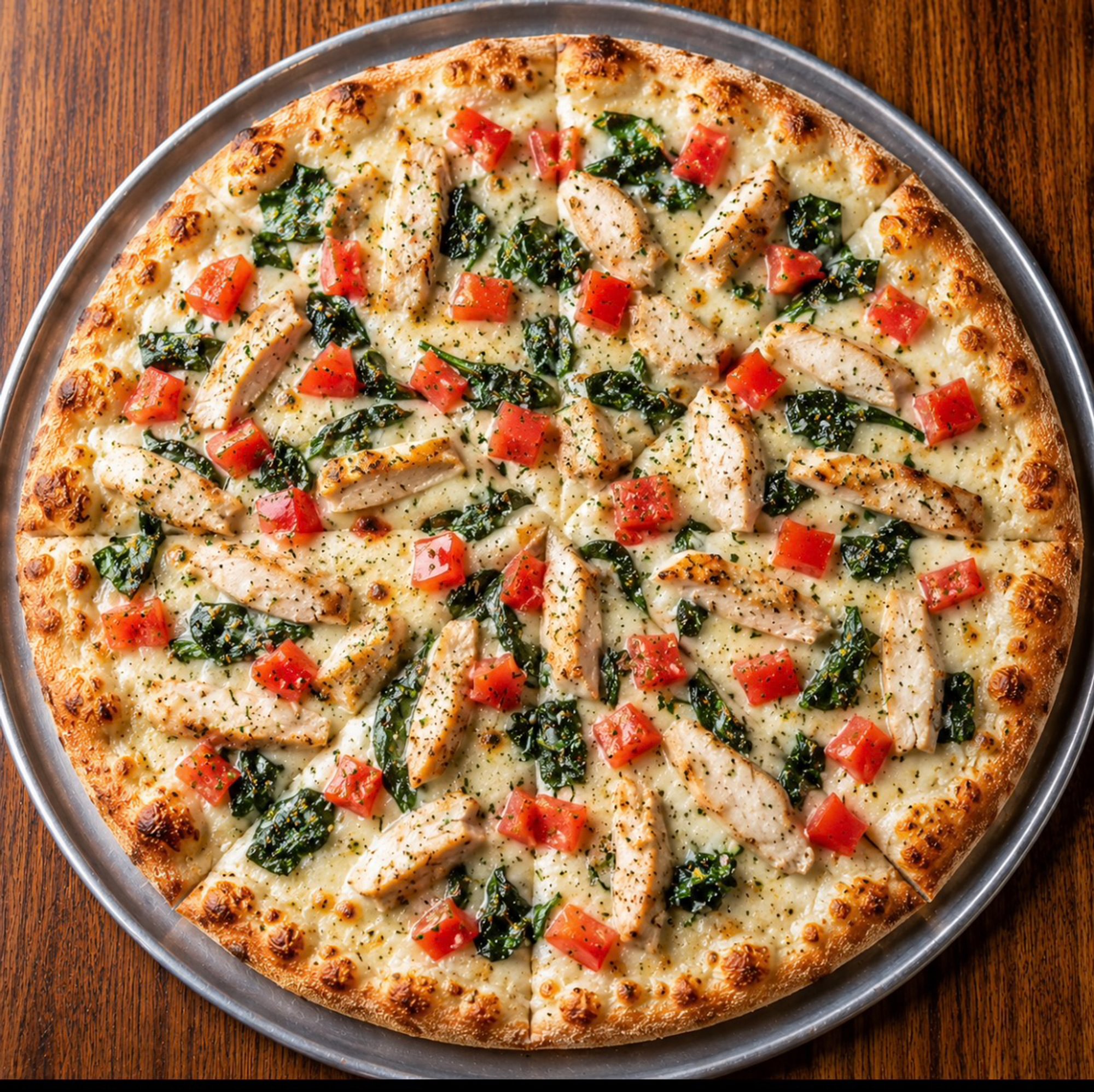 Chicken Alfredo Pizza