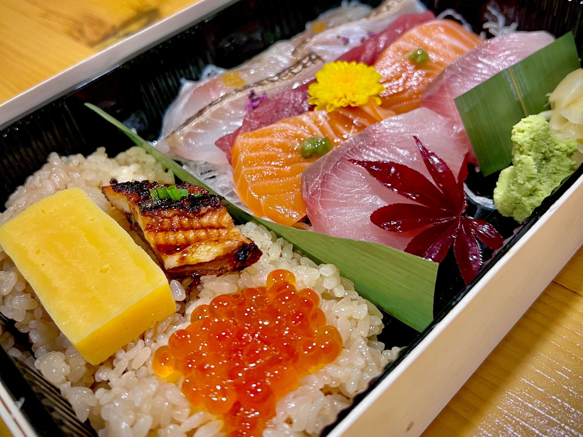 Chirashi Don + Miso Soup