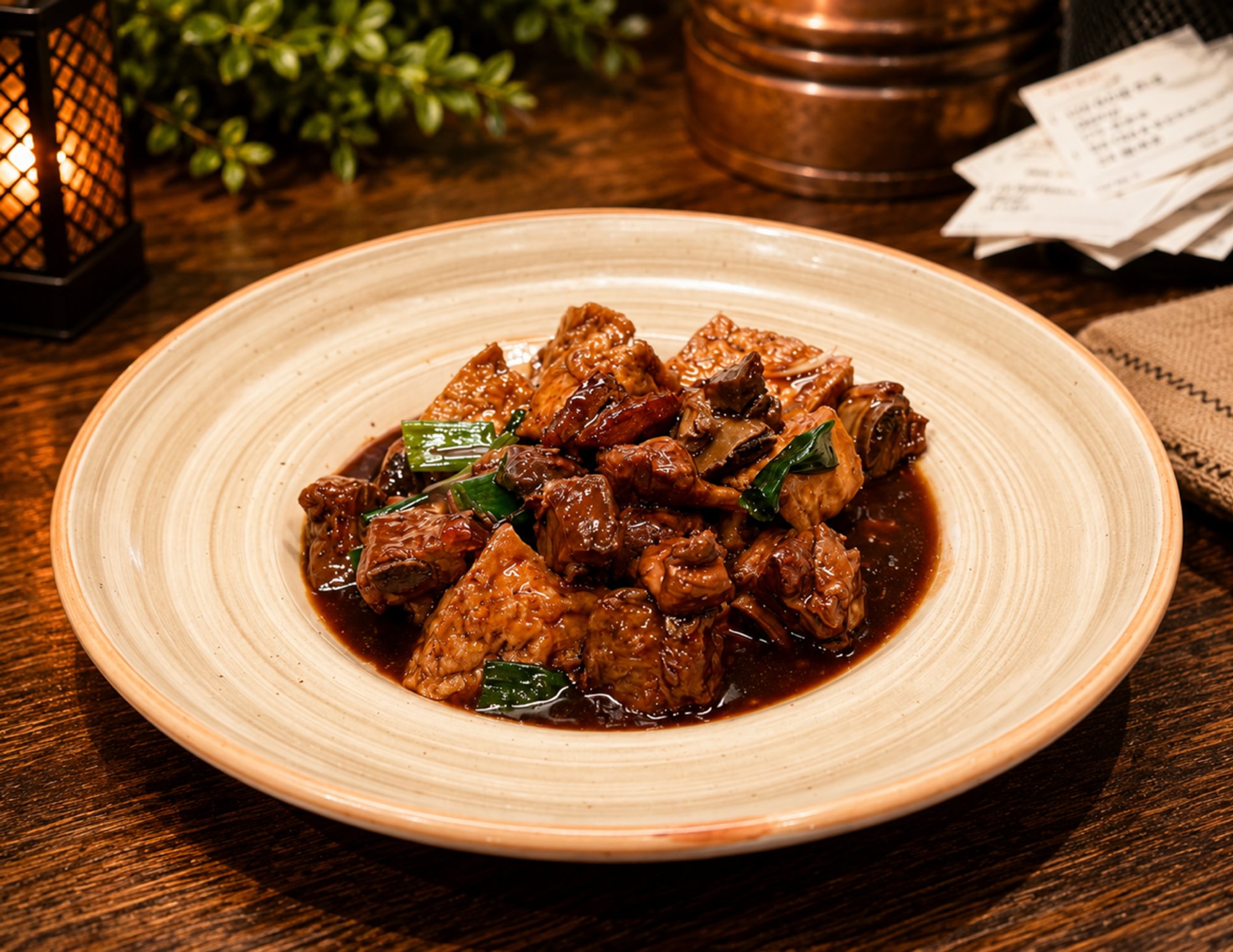 Spareribs Tofu Casserole / 红烧排骨豆腐煲