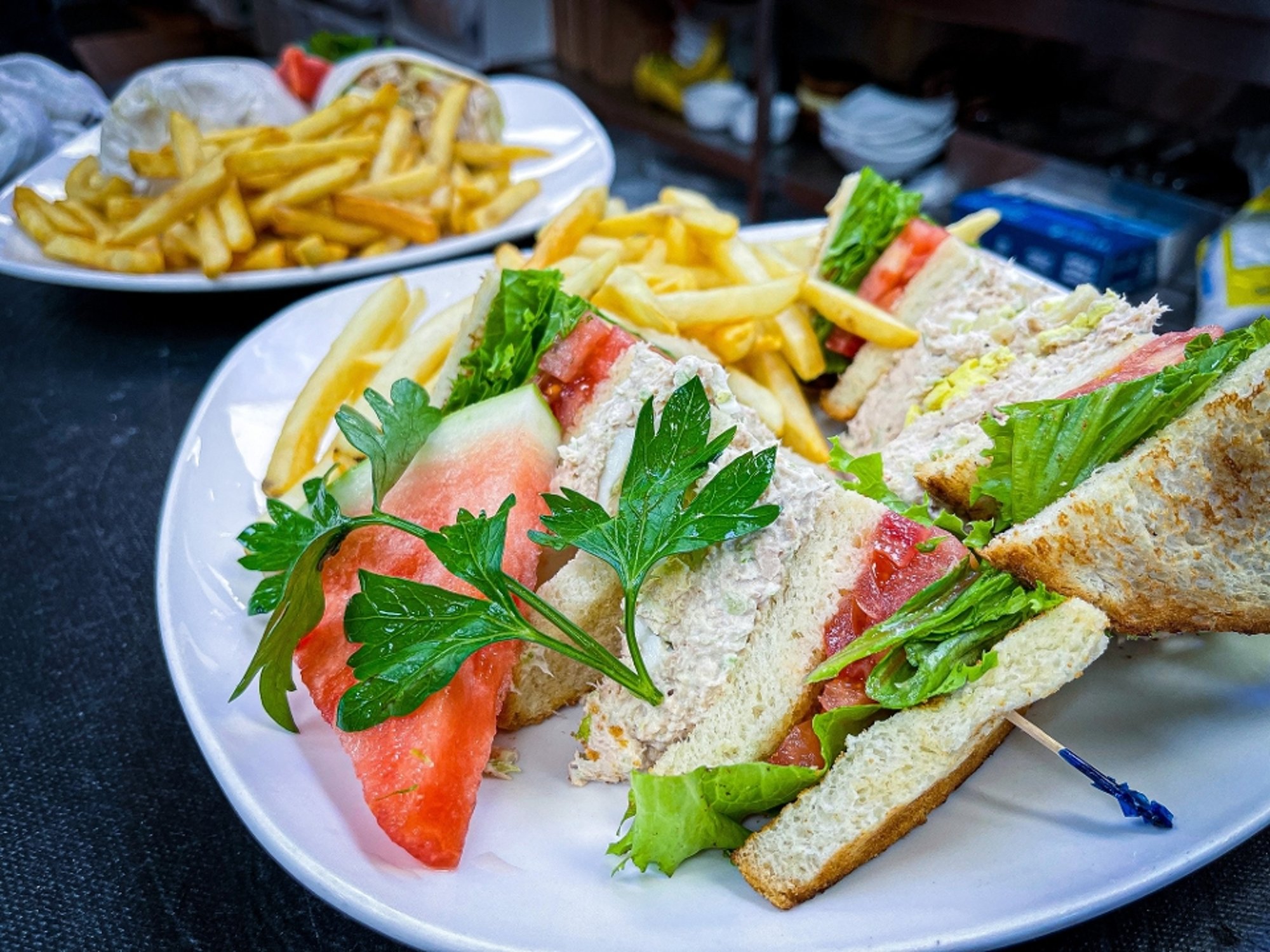 Tuna Salad Triple Decker