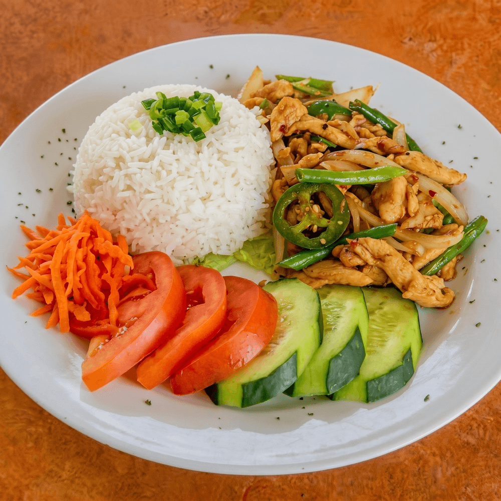 Stir Fried Lemongrass Tofu With Rice #5
