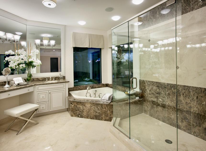 The Jameson family needed this Bathroom renovation to make their Plantation home a dream. Quality Builders chose the highest quality finishes for this luxurious bathroom renovation.