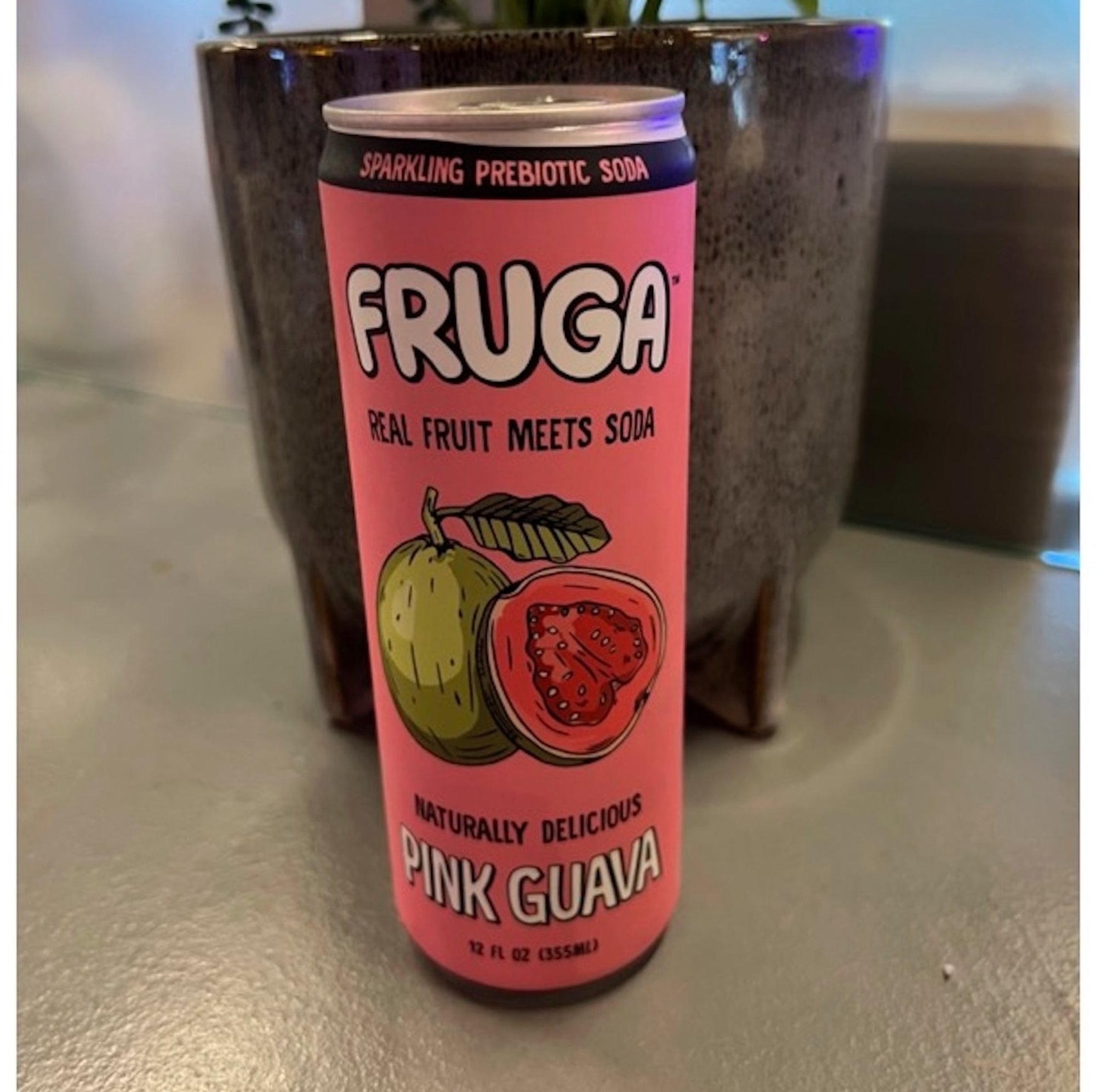 Pink guava fruit soda