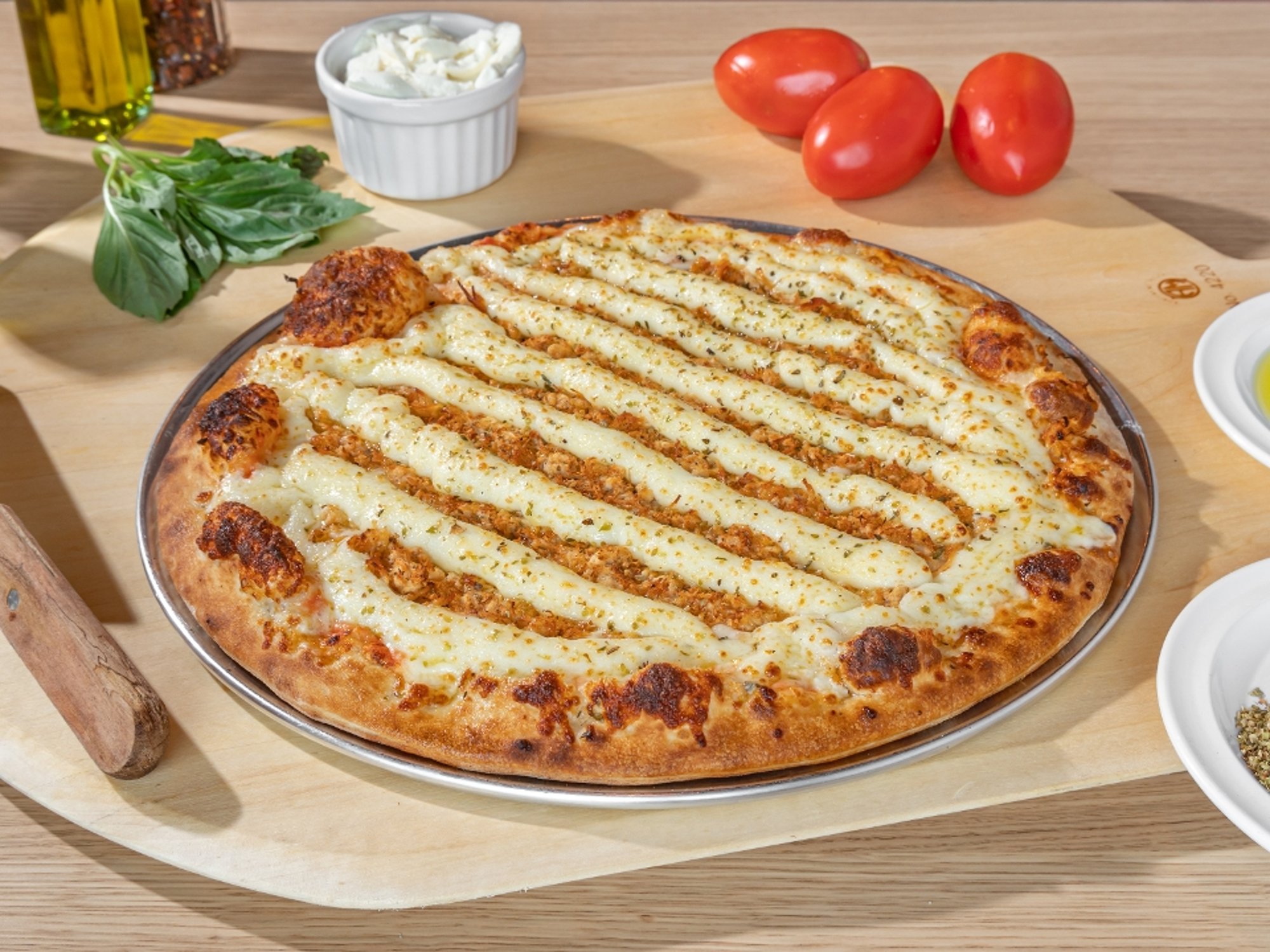 Chicken Catupiry cheese pizza