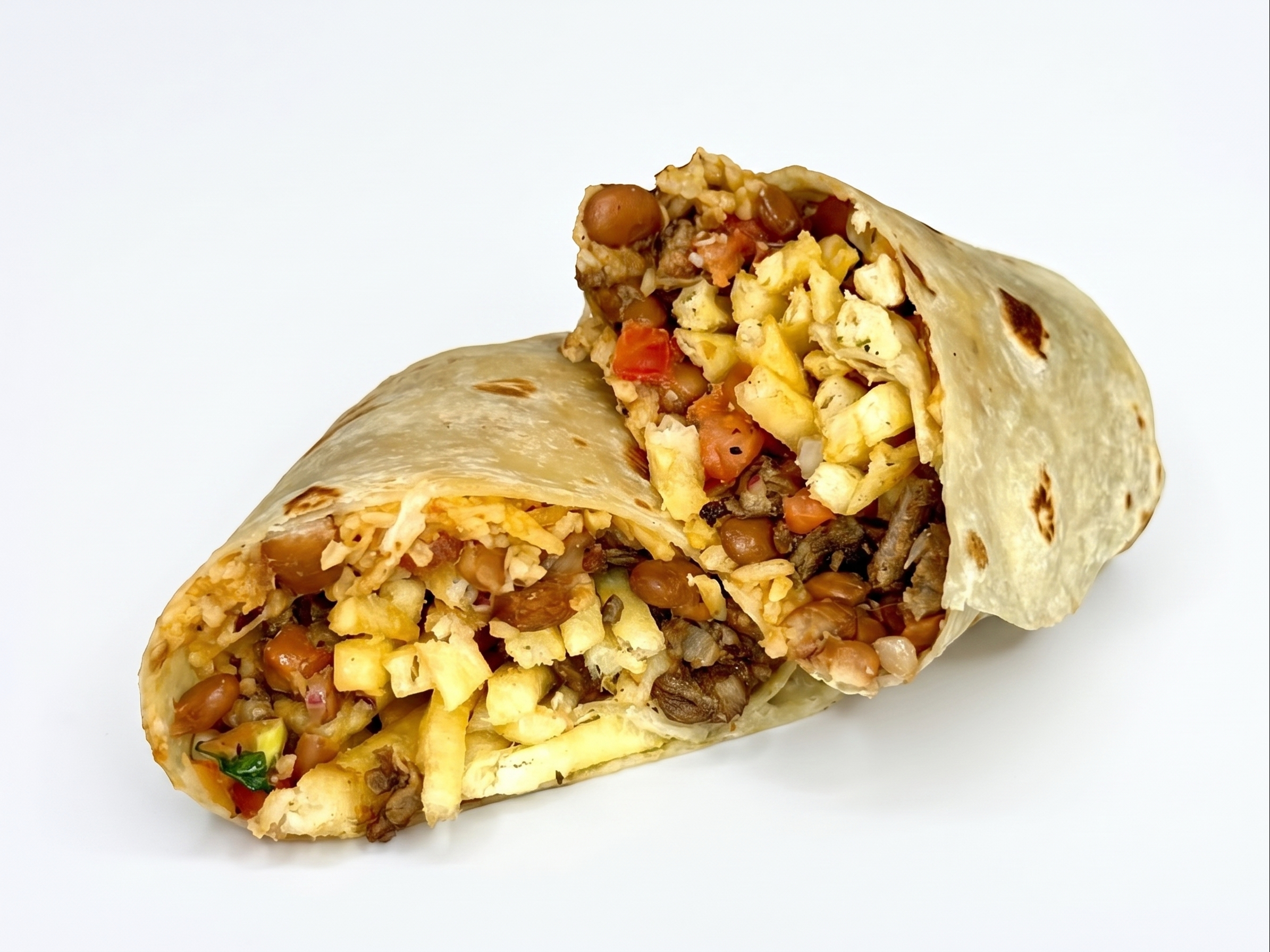 French Fries Breakfast Burrito